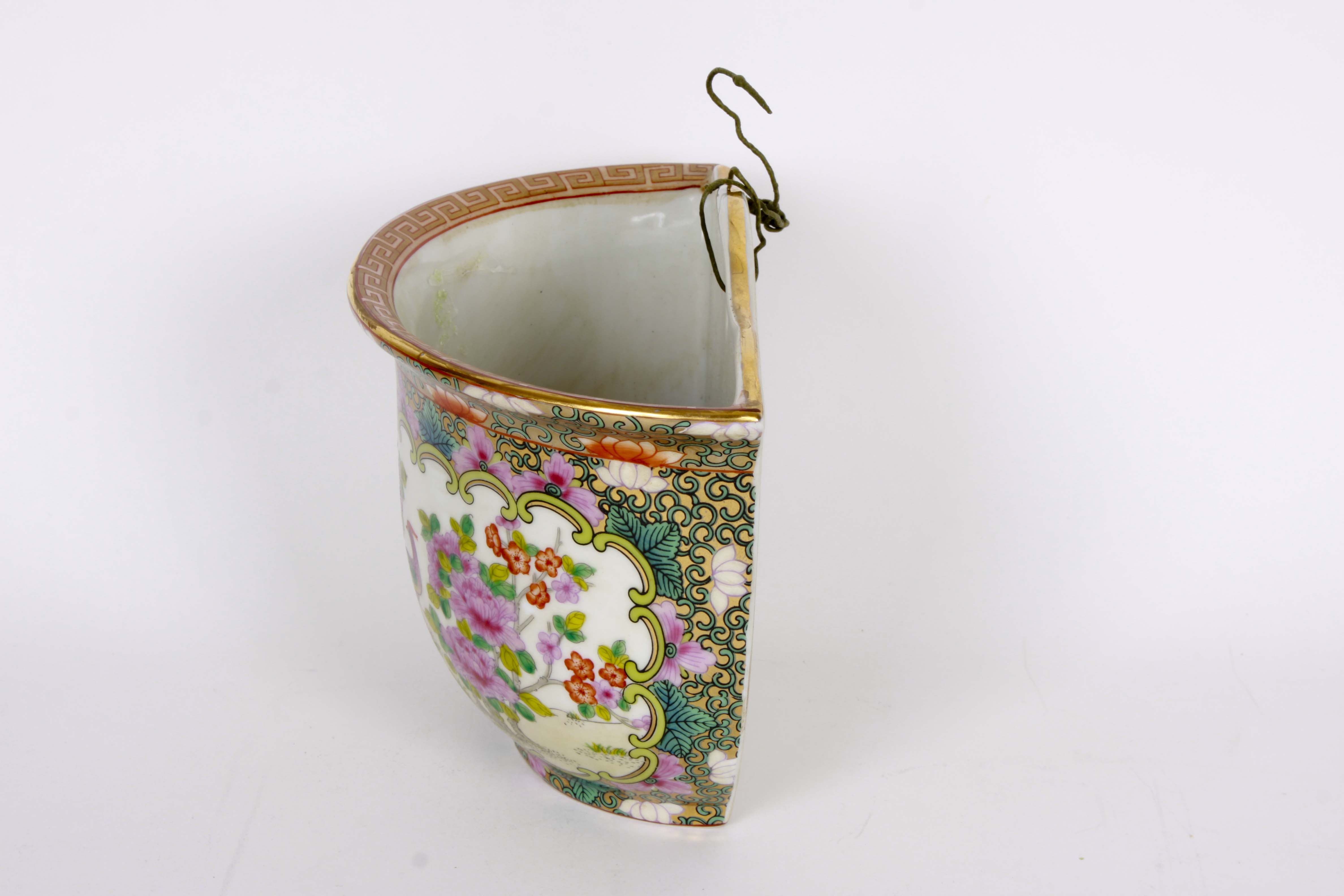 East Asian Floral Pottery