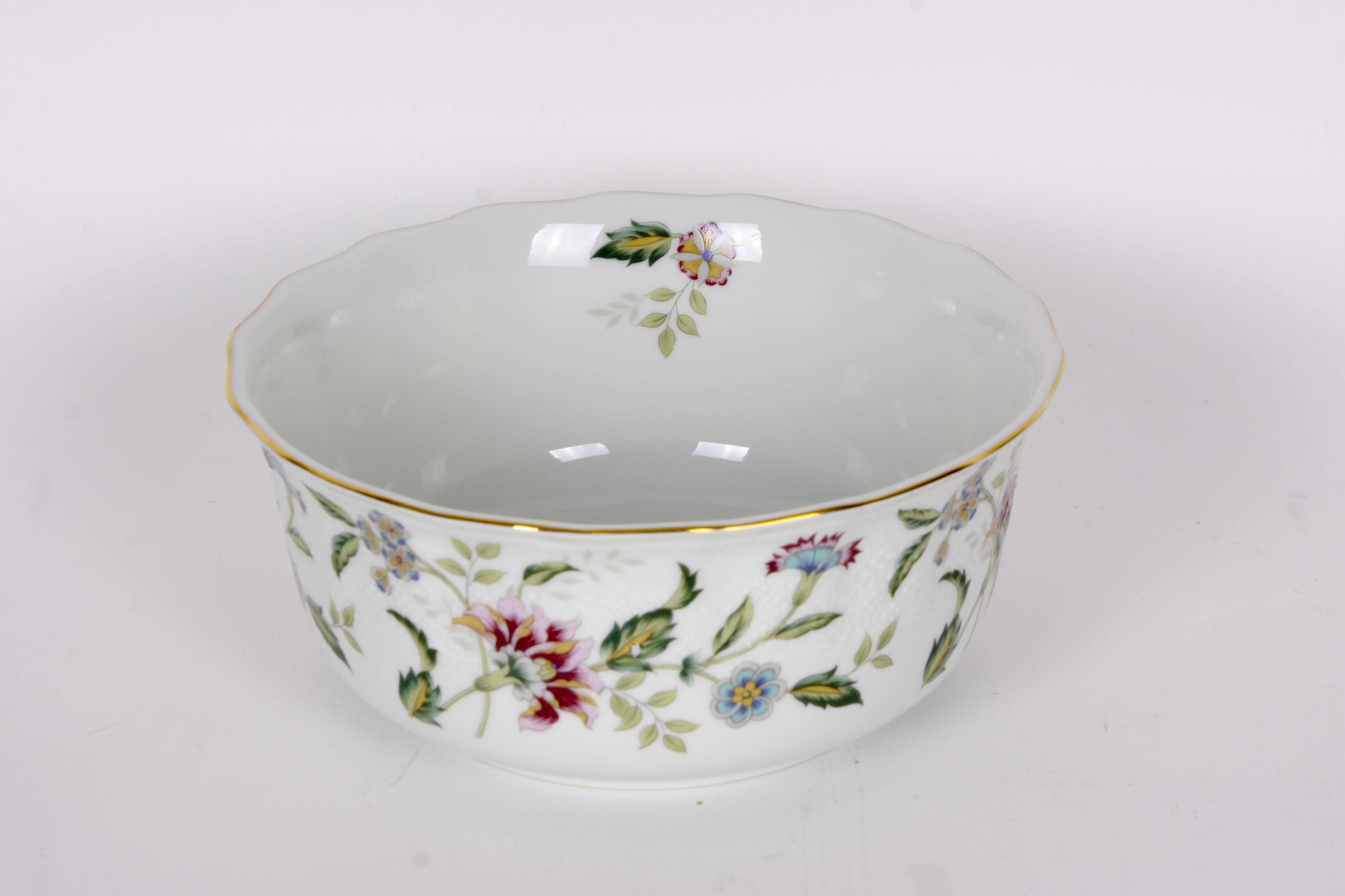 Andrea by Sadek Floral Bowl and Bird Figurines