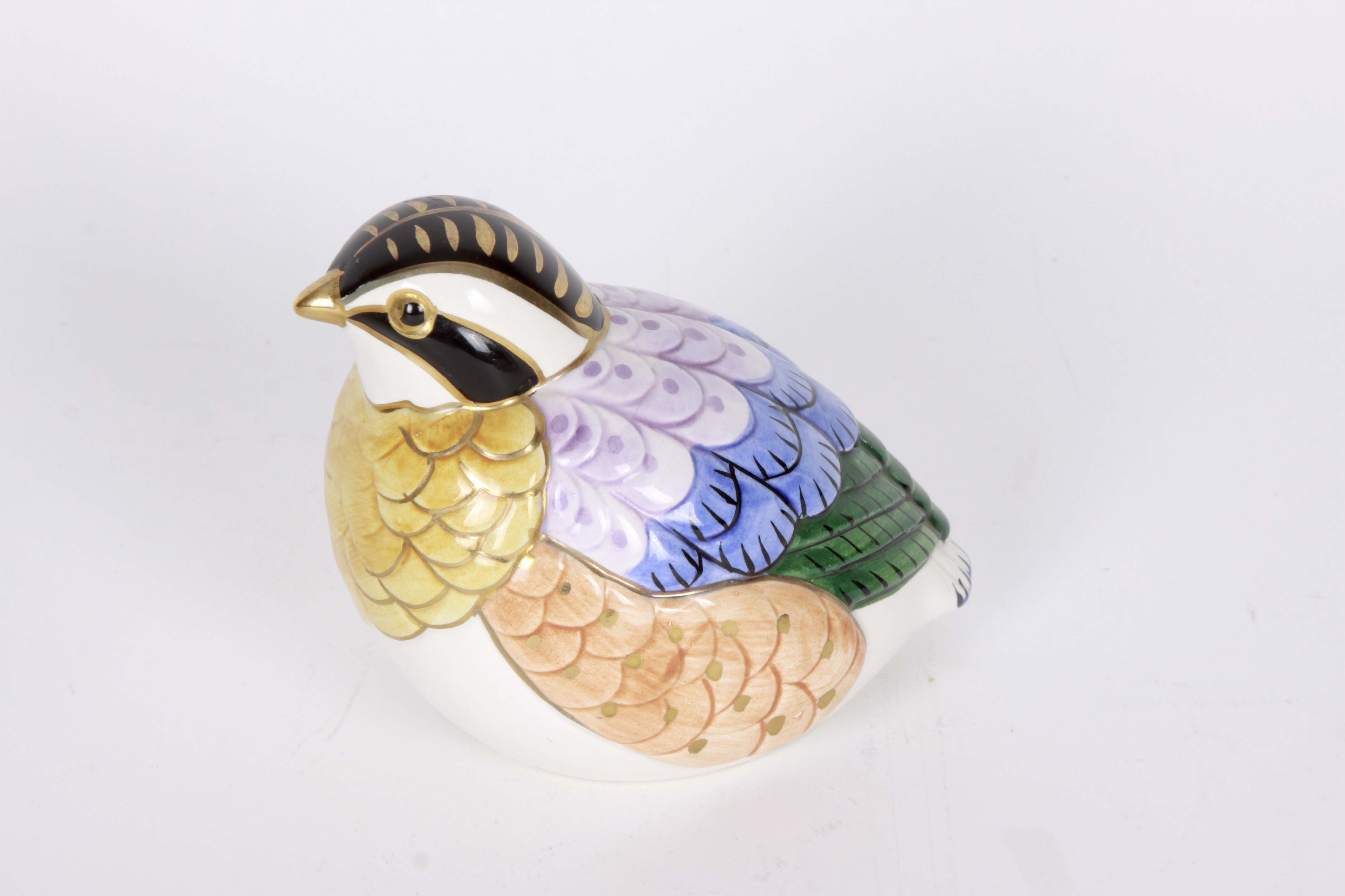 Andrea by Sadek Floral Bowl and Bird Figurines