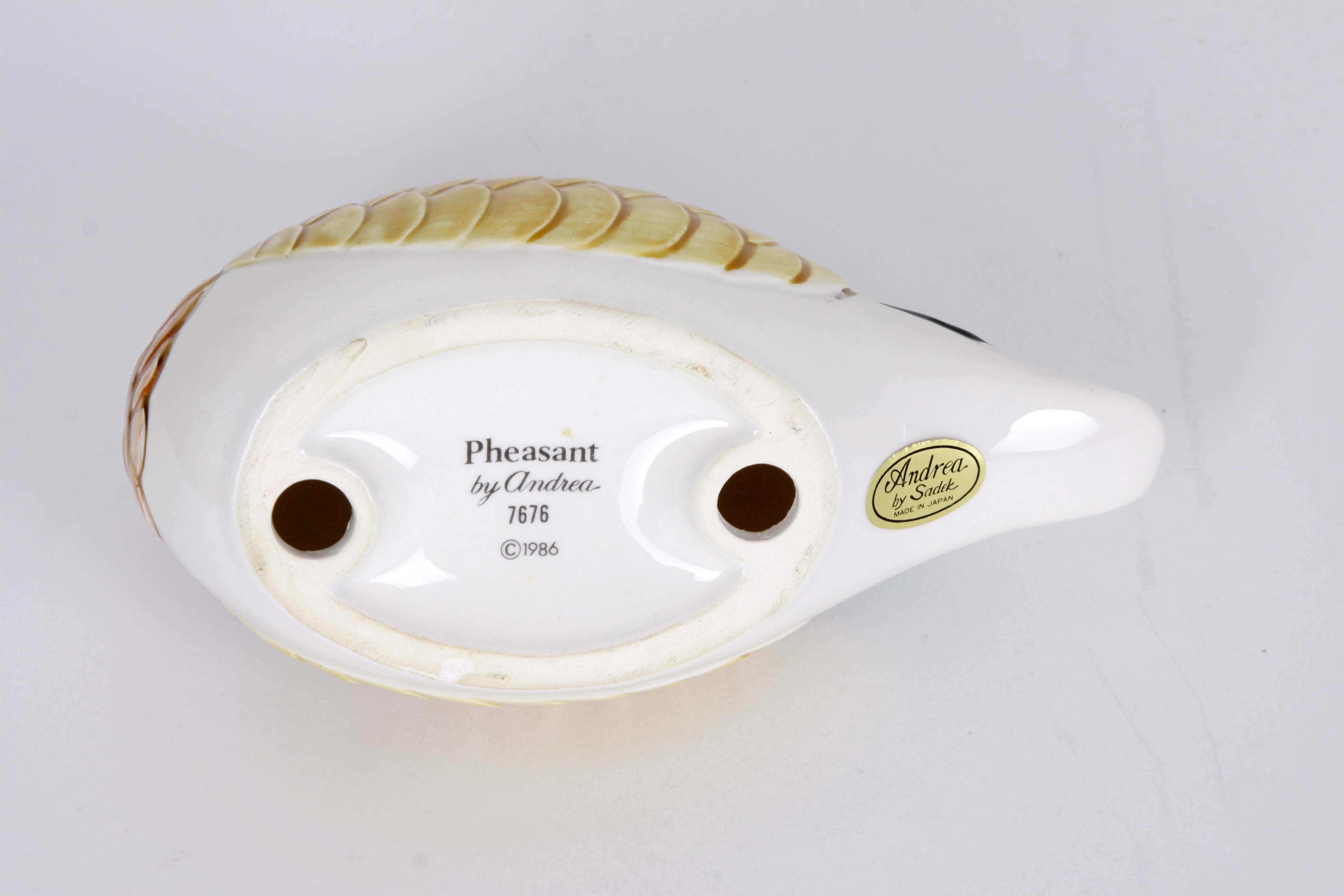 Andrea by Sadek Floral Bowl and Bird Figurines