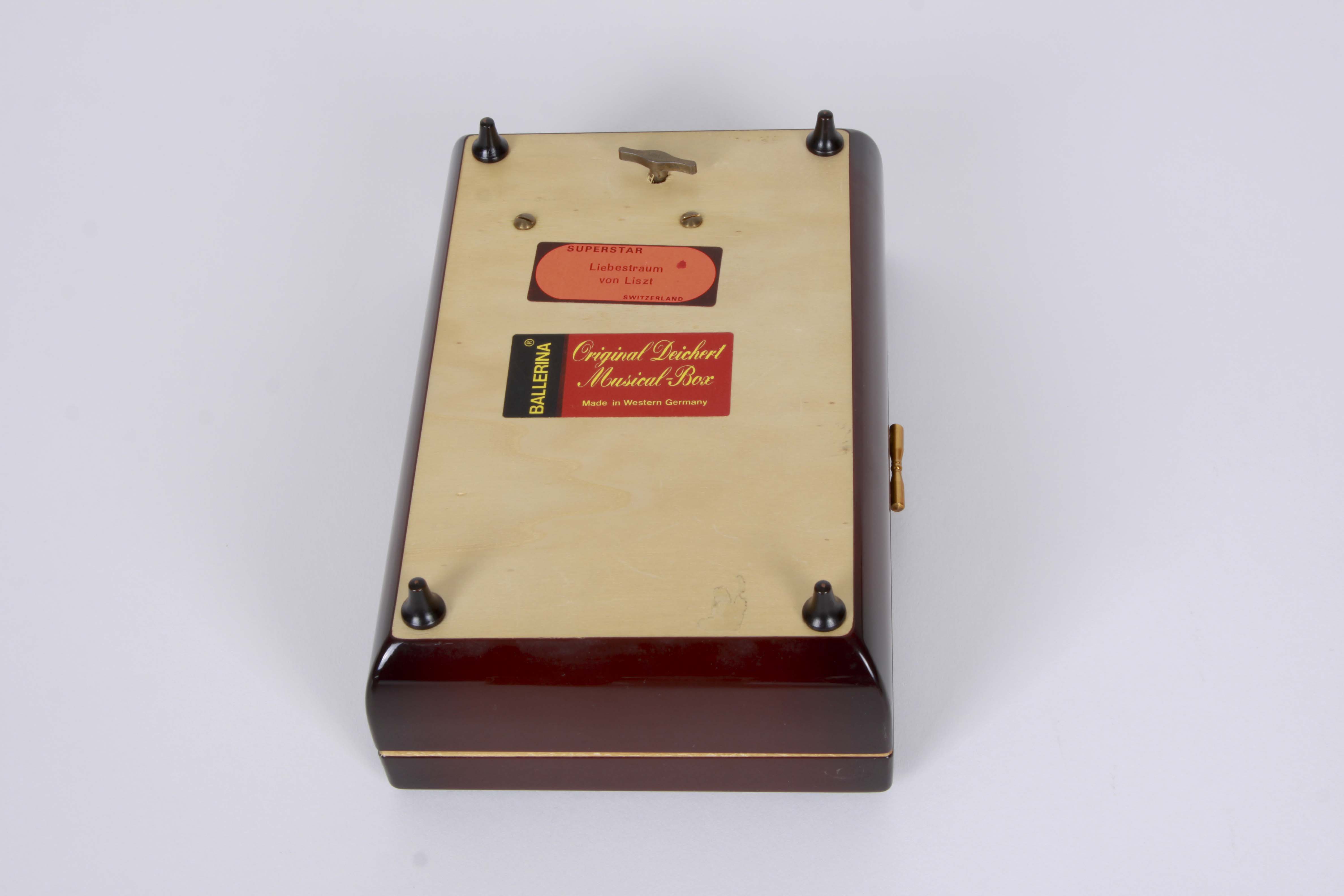 Assortment of Decorative Lidded Boxes Including a Deichert Music Box