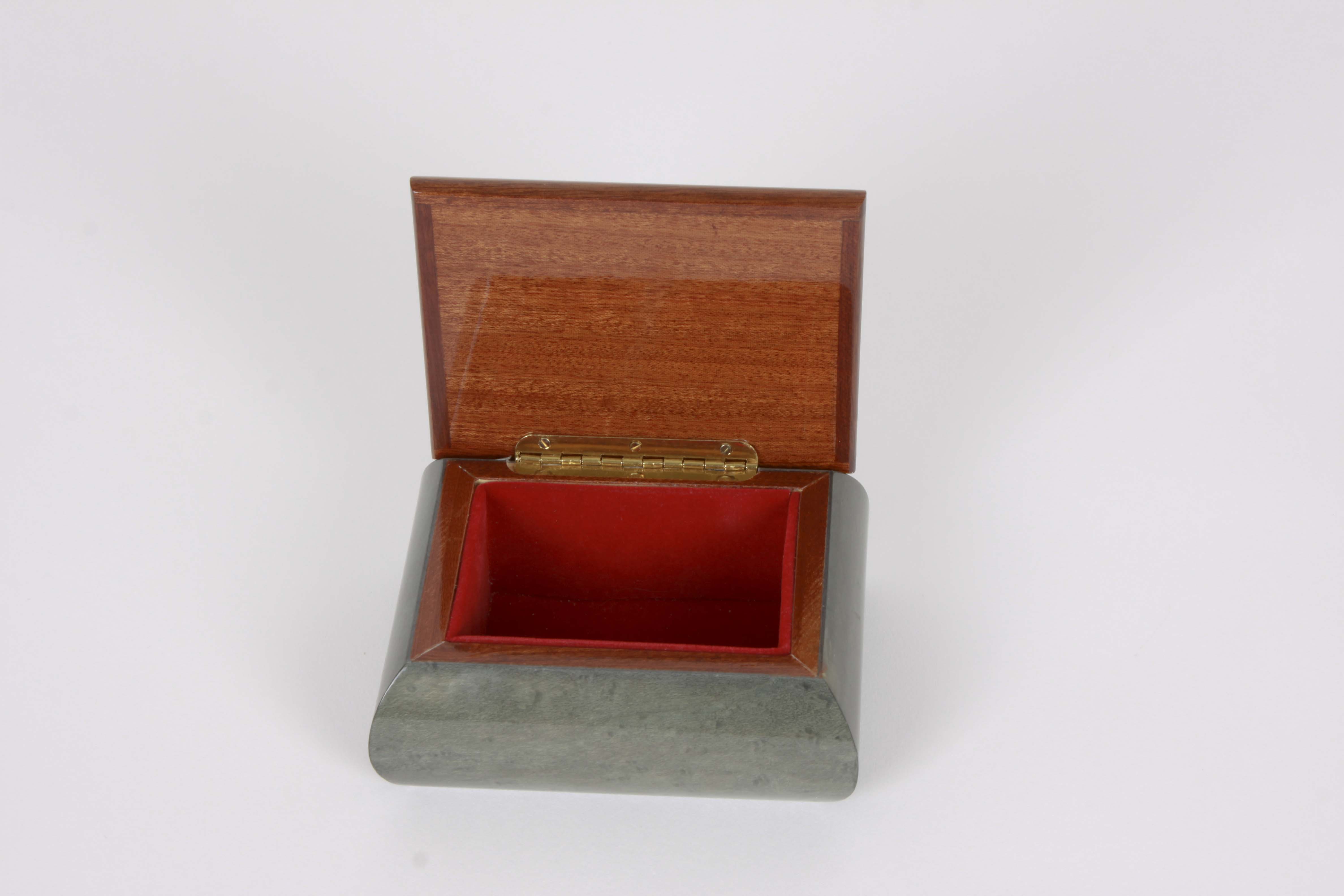 Assortment of Decorative Lidded Boxes Including a Deichert Music Box