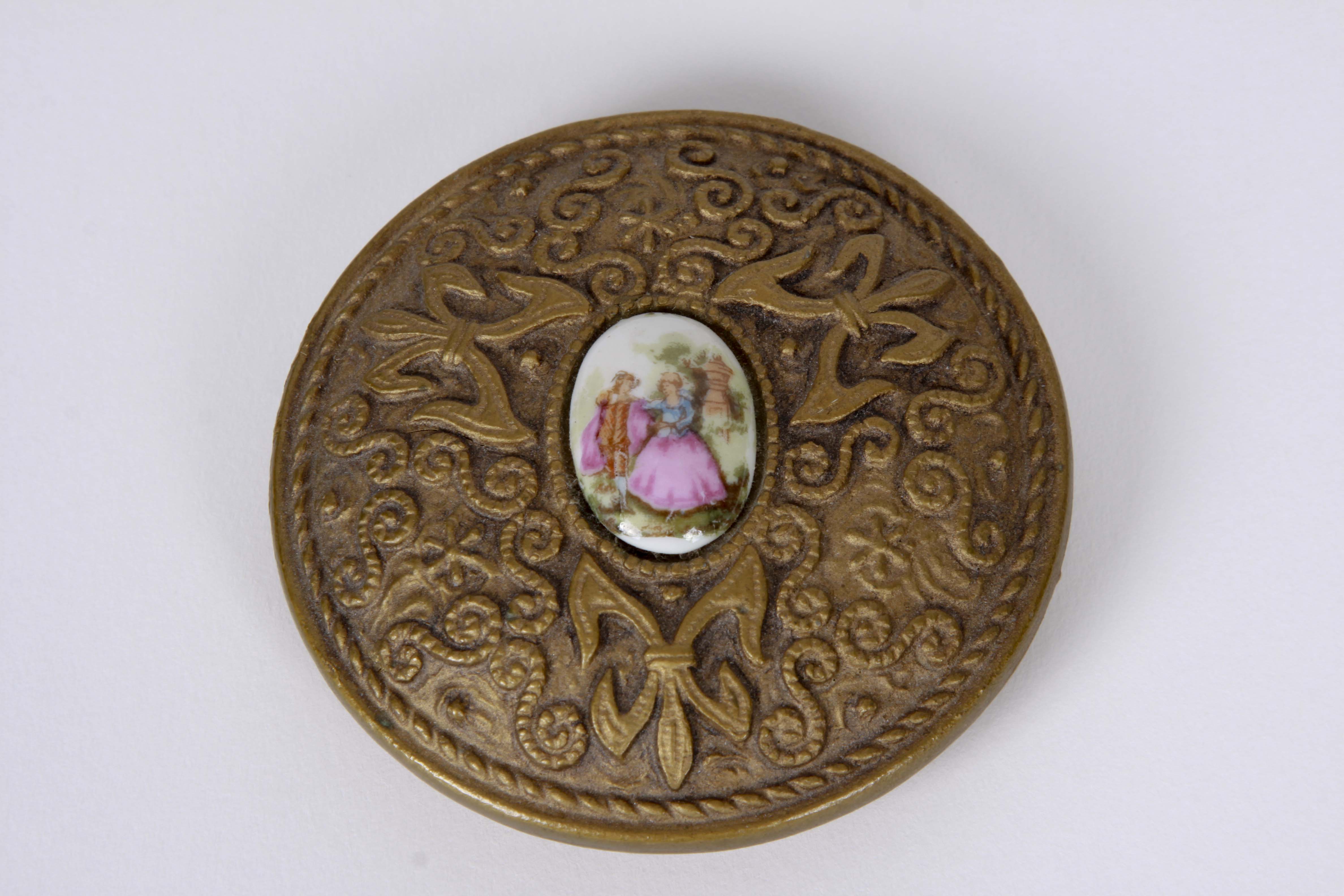 Assortment of Decorative Lidded Boxes Including a Deichert Music Box