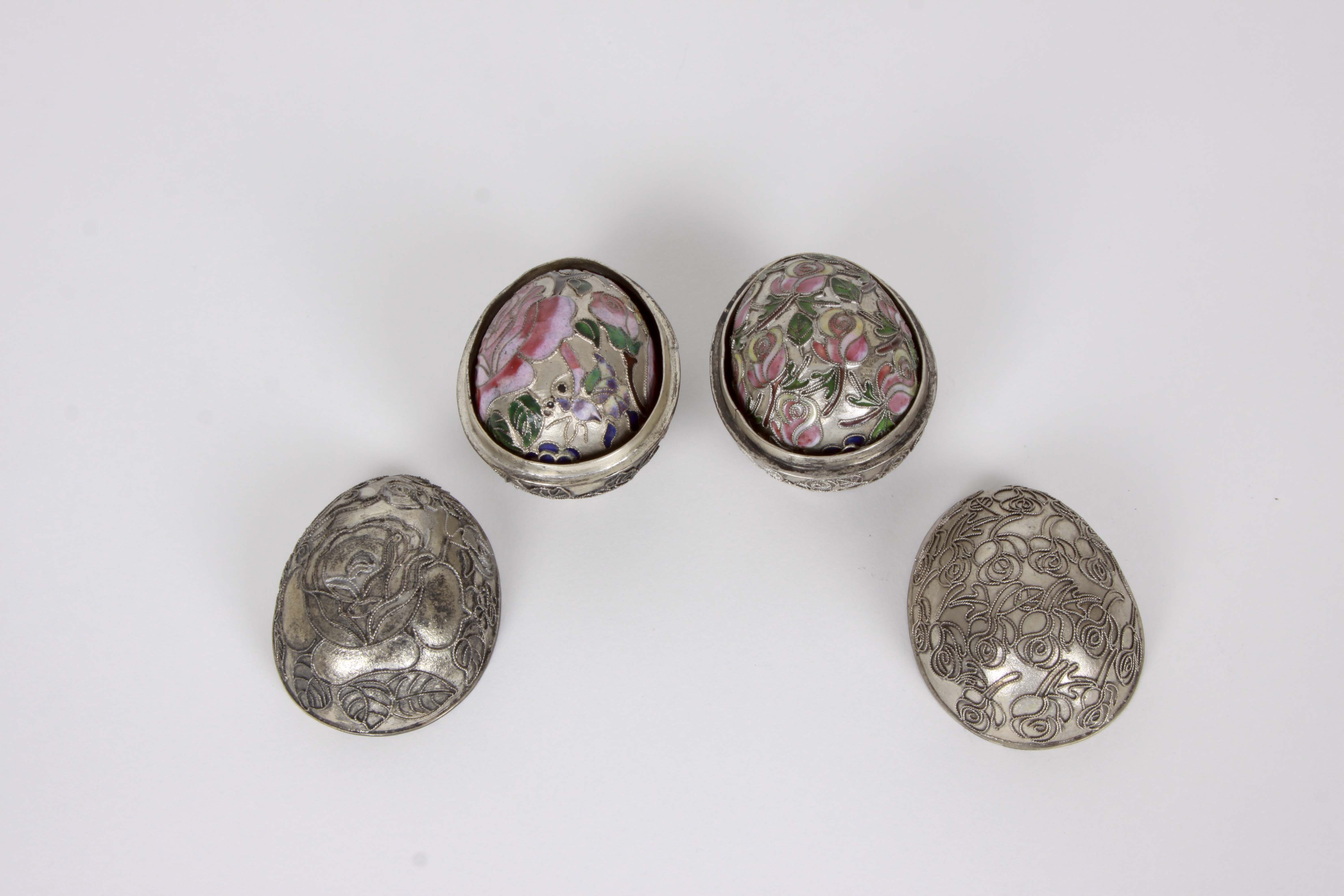 Assortment of Decorative Lidded Boxes Including a Deichert Music Box