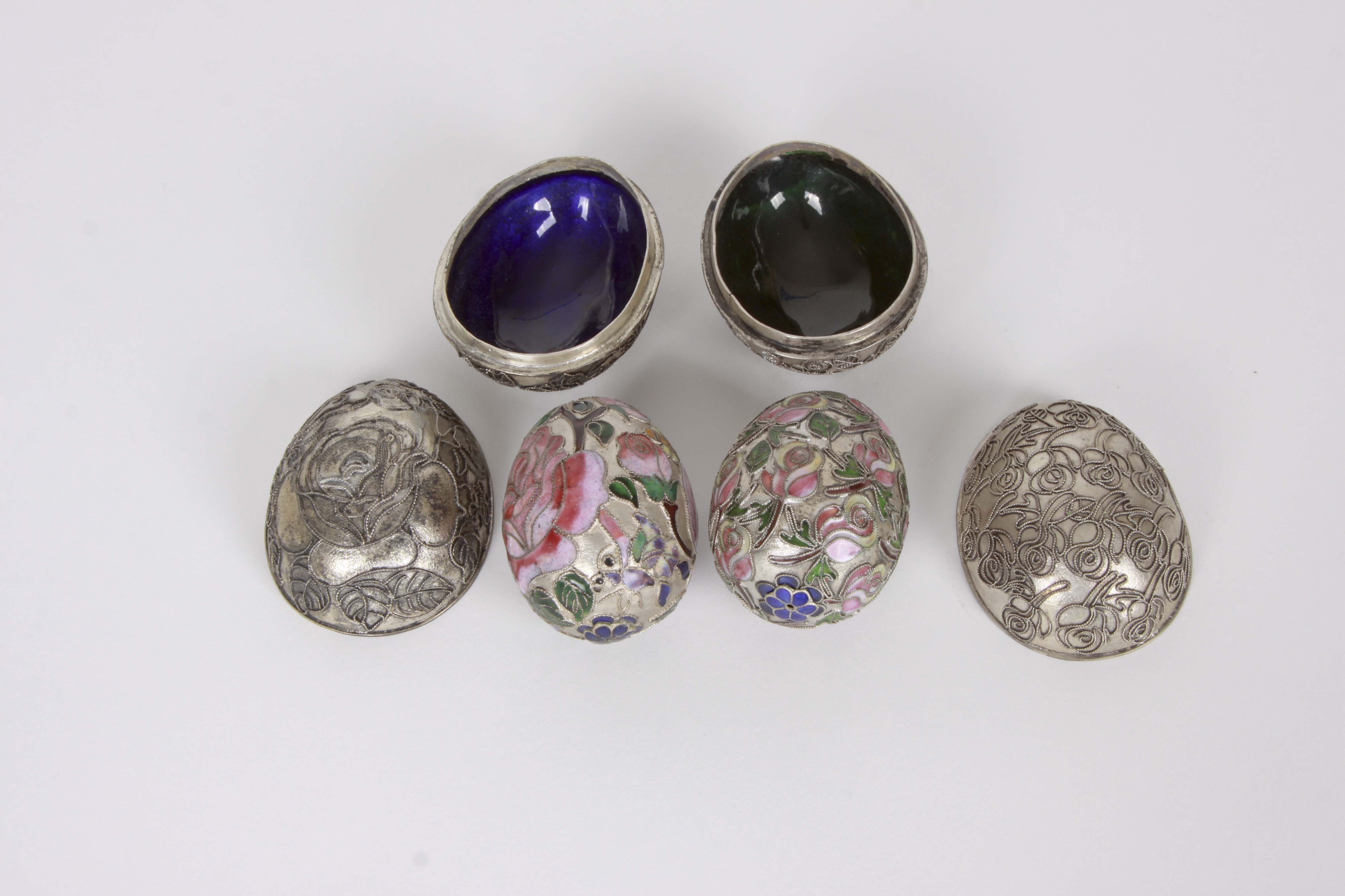 Assortment of Decorative Lidded Boxes Including a Deichert Music Box