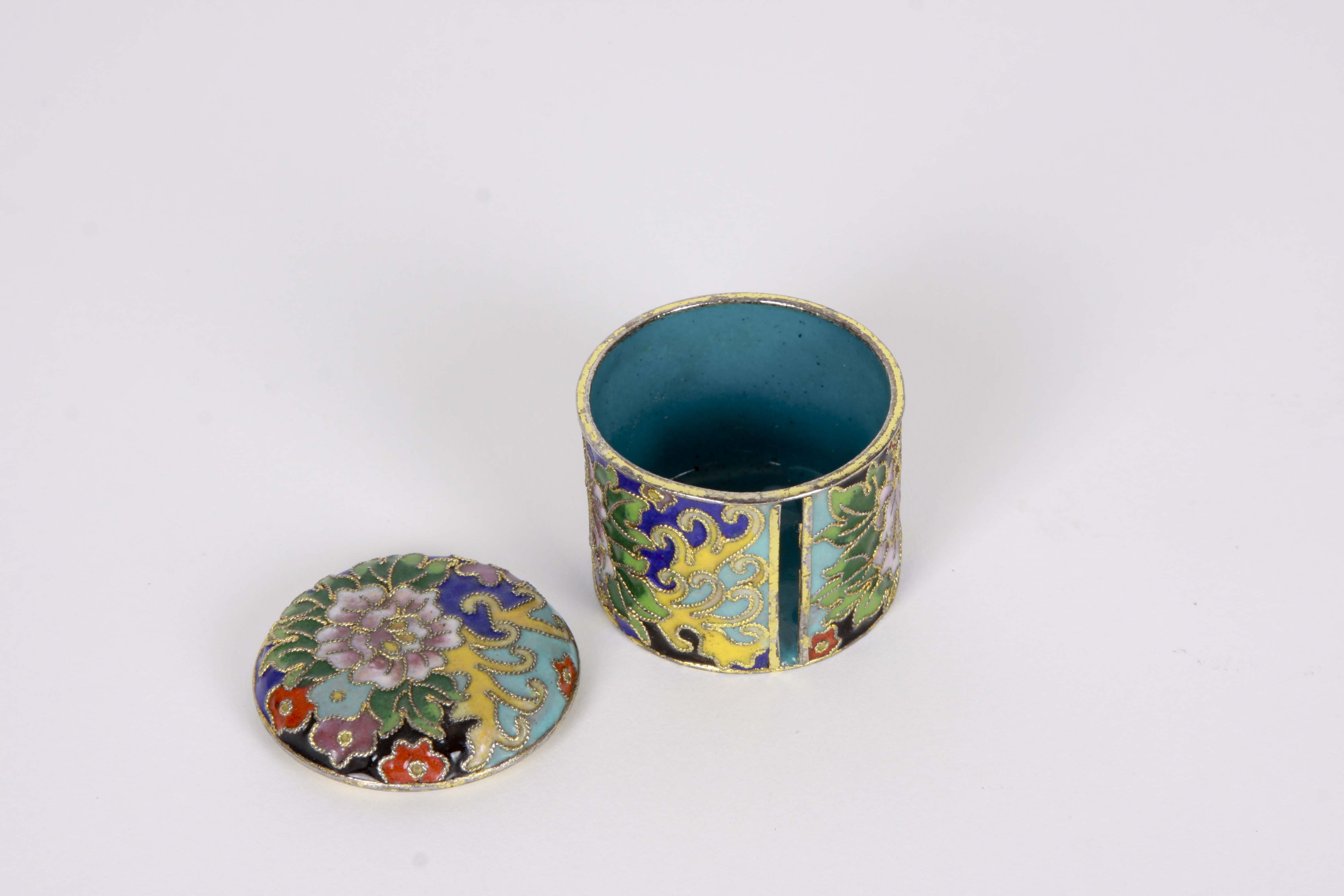 Assortment of Decorative Lidded Boxes Including a Deichert Music Box