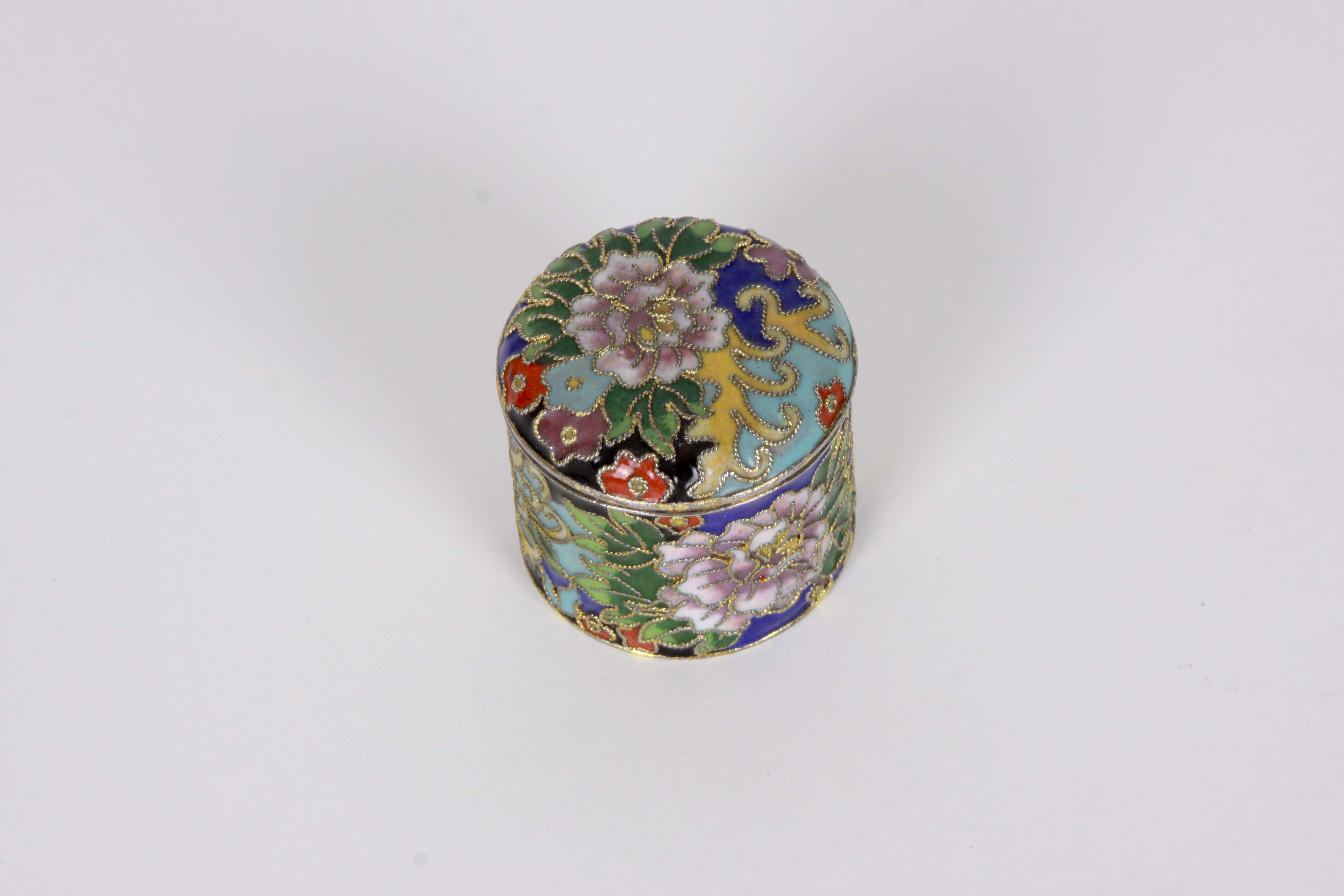 Assortment of Decorative Lidded Boxes Including a Deichert Music Box