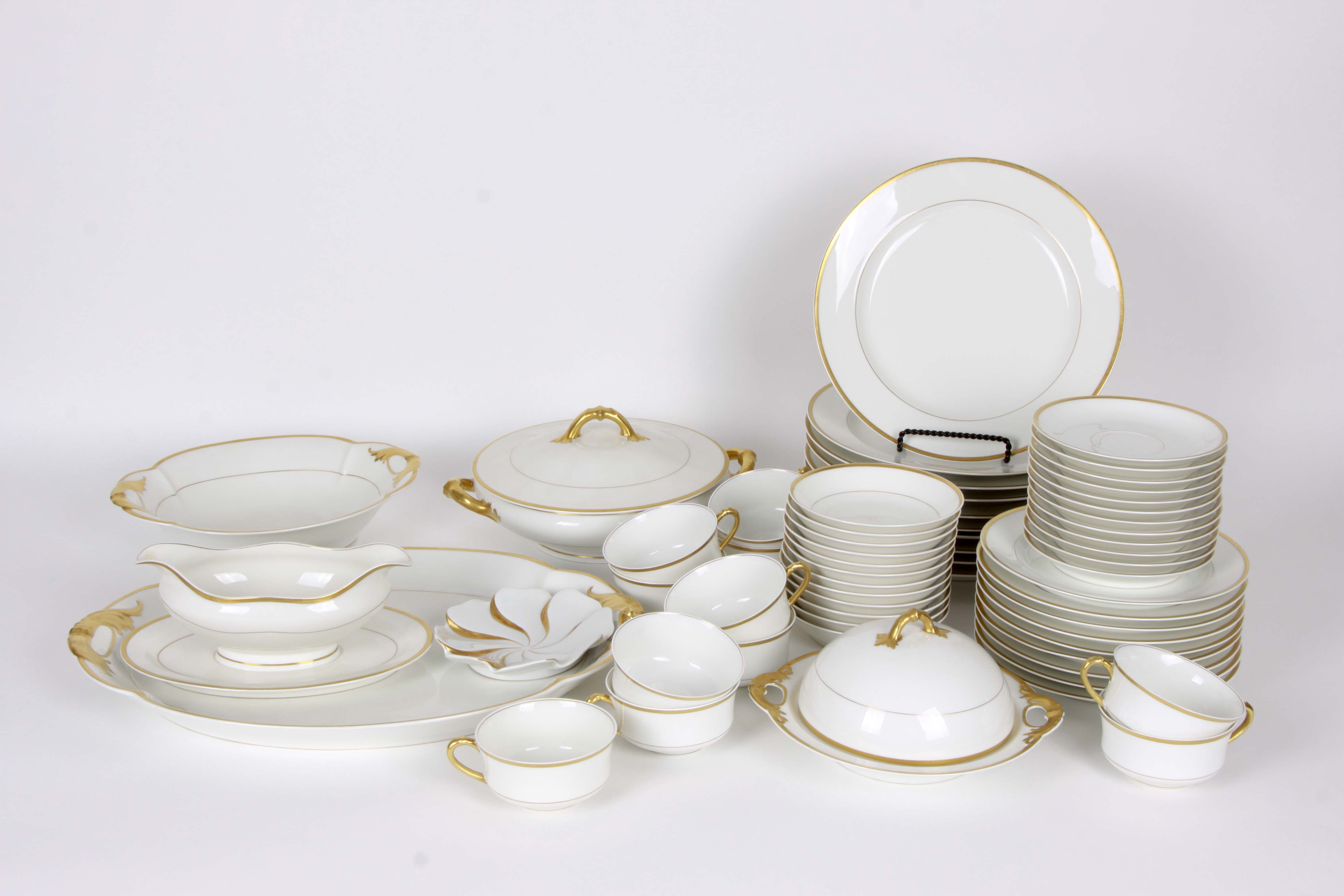 Haviland Limoges Porcelain "Orsay Gold" Dinnerware
