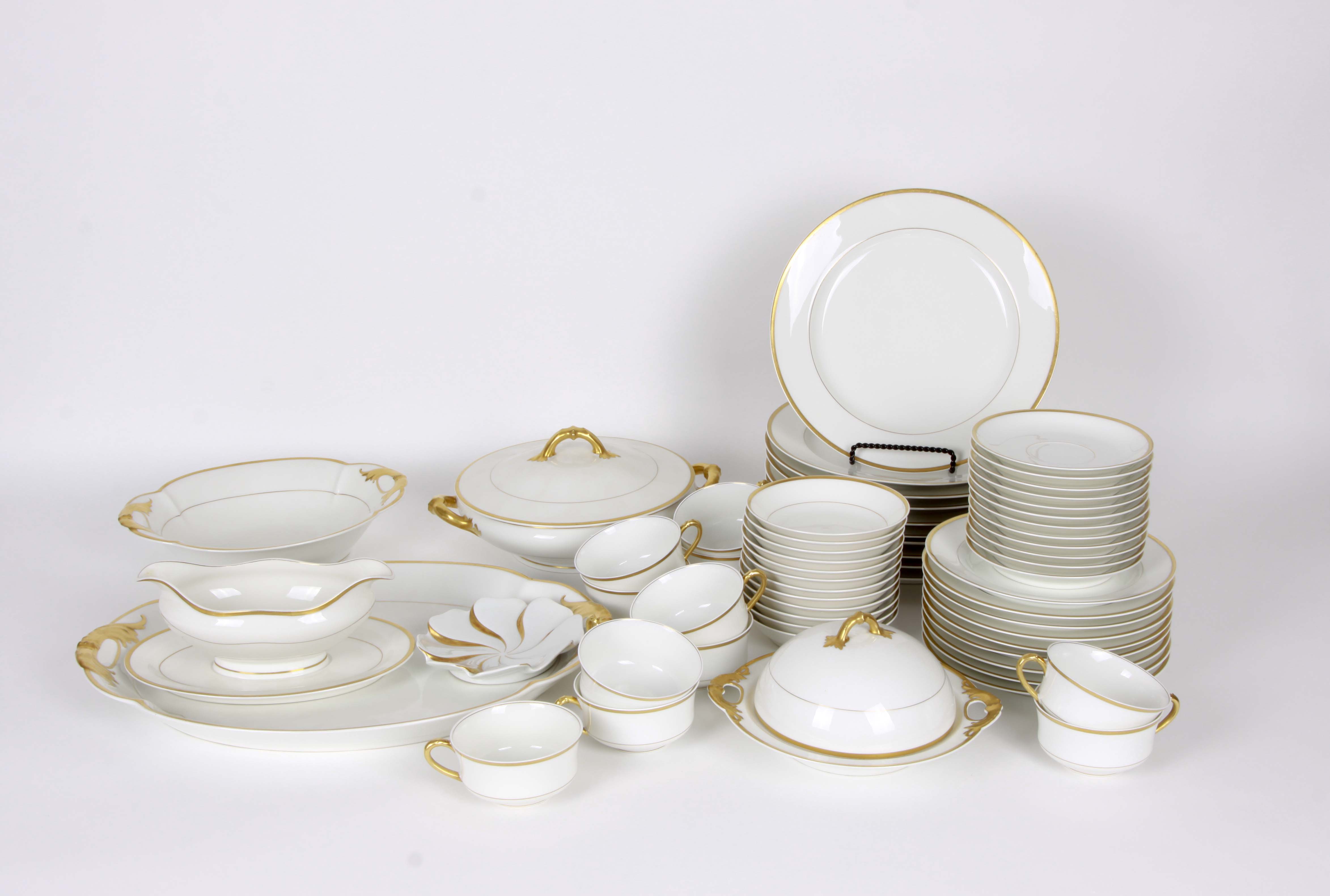 Haviland Limoges Porcelain "Orsay Gold" Dinnerware