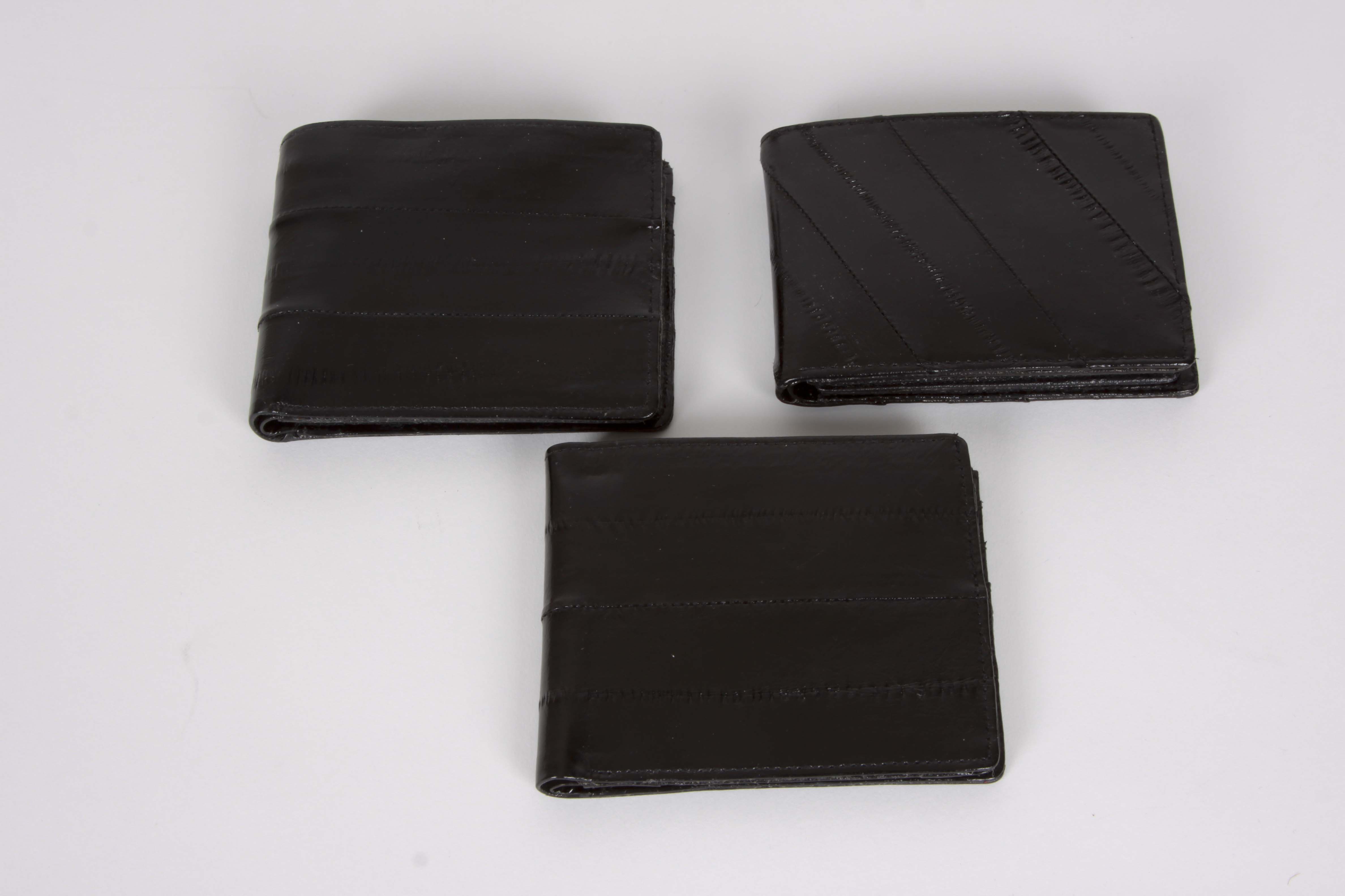 A Collection of Genuine Eel Skin Handbags and Wallets
