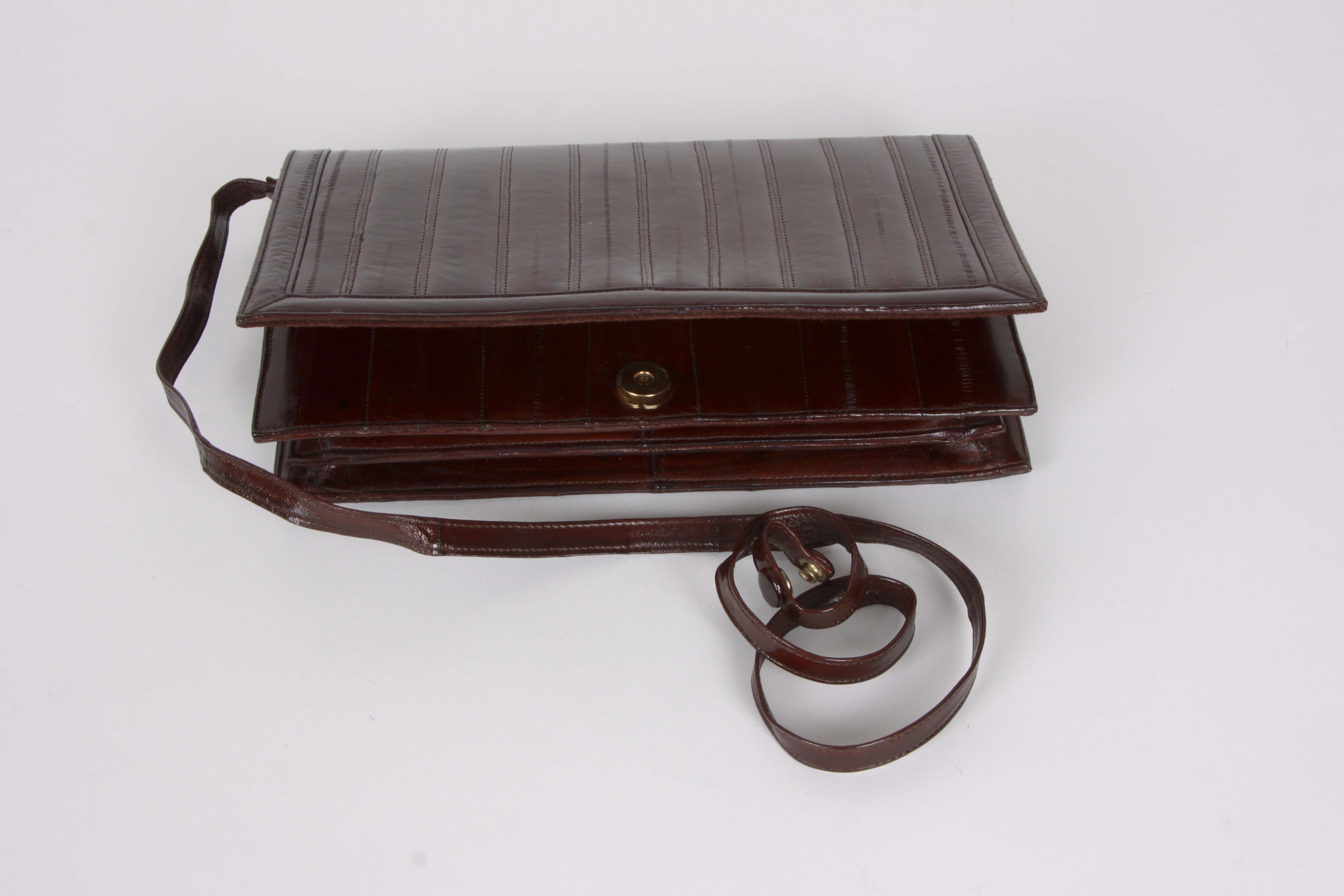 A Collection of Genuine Eel Skin Handbags and Wallets