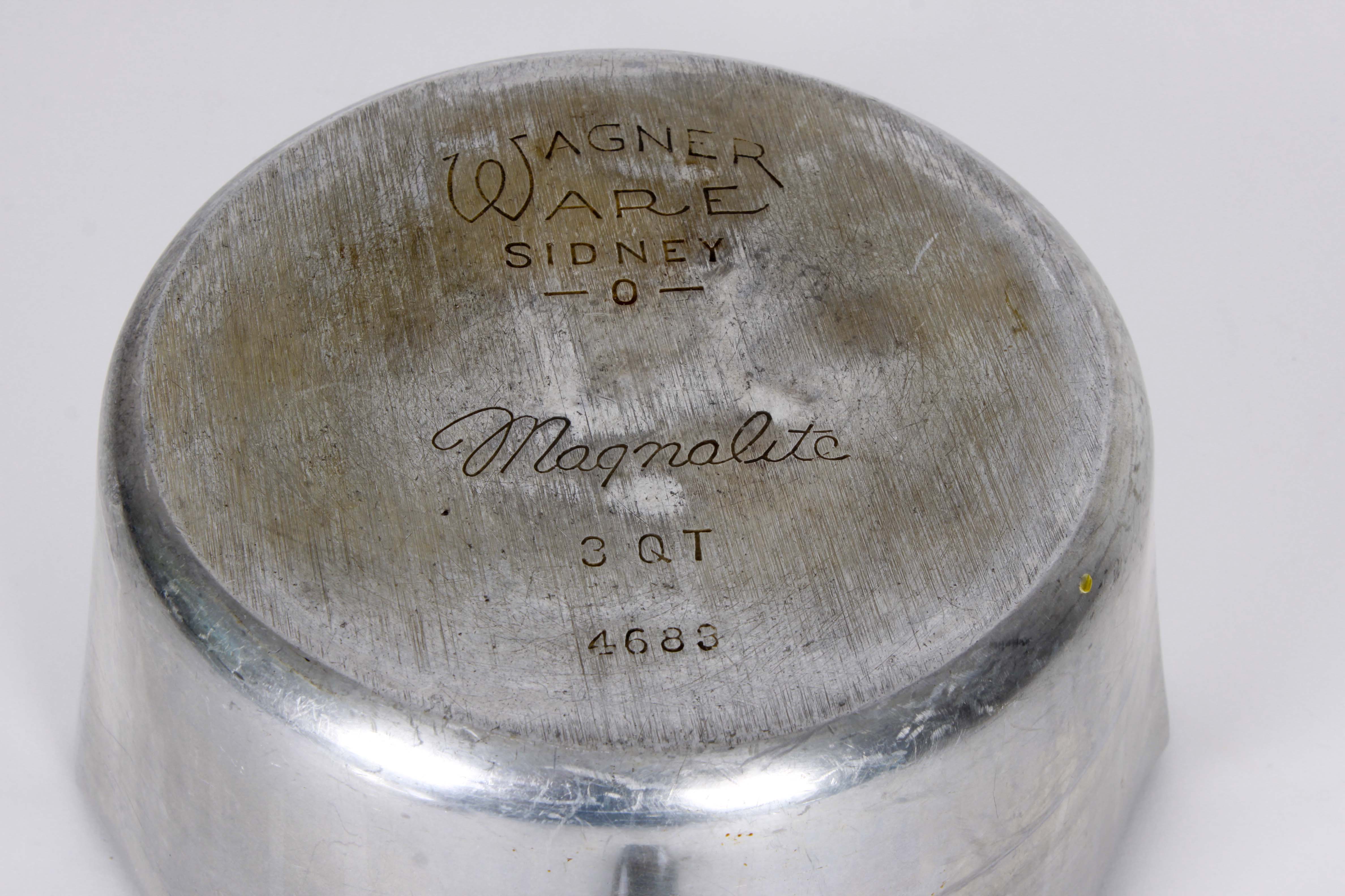 Three Vintage Wagner Ware Magnalite Pans