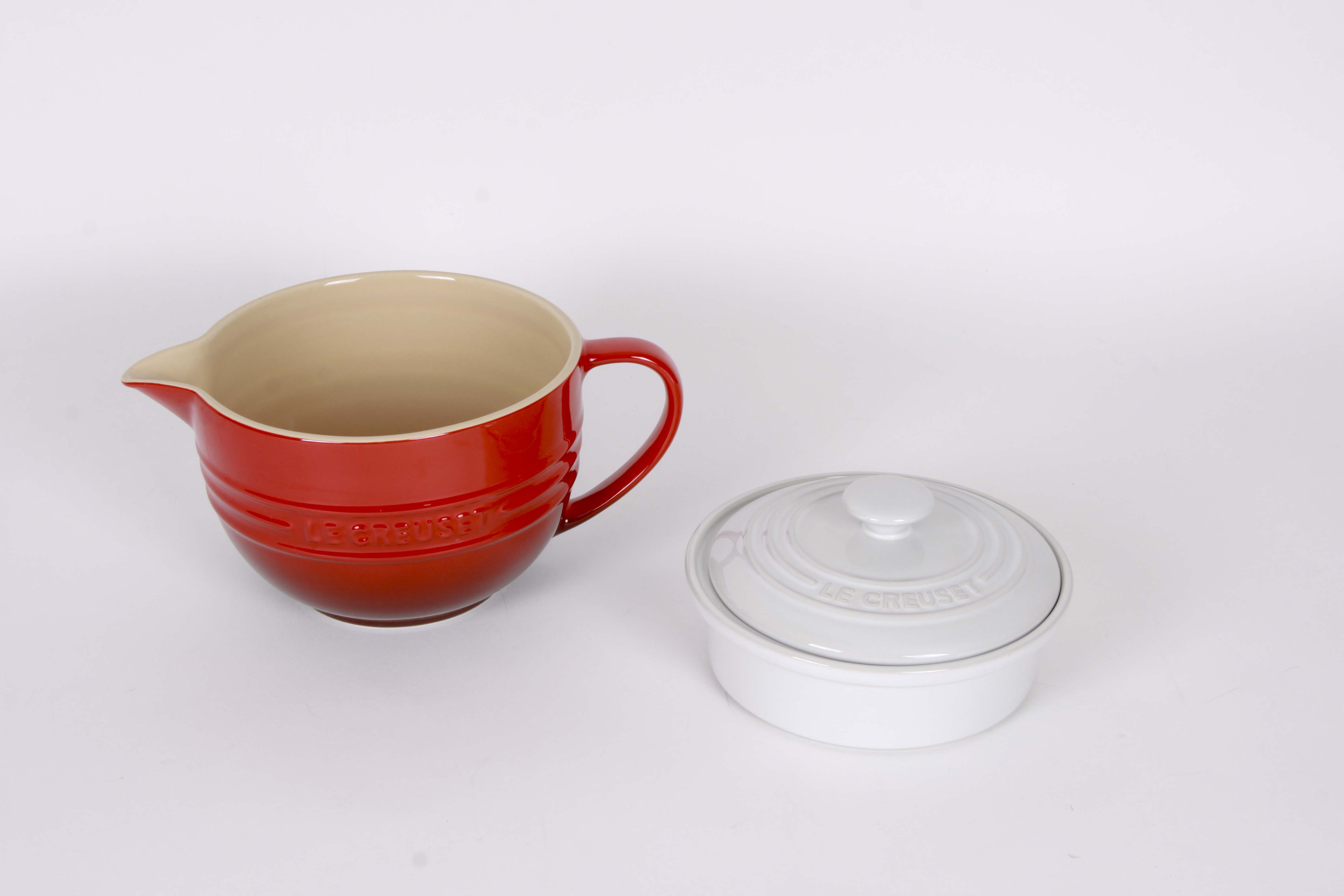 Le Creuset Batter Bowl and Cheese Baker