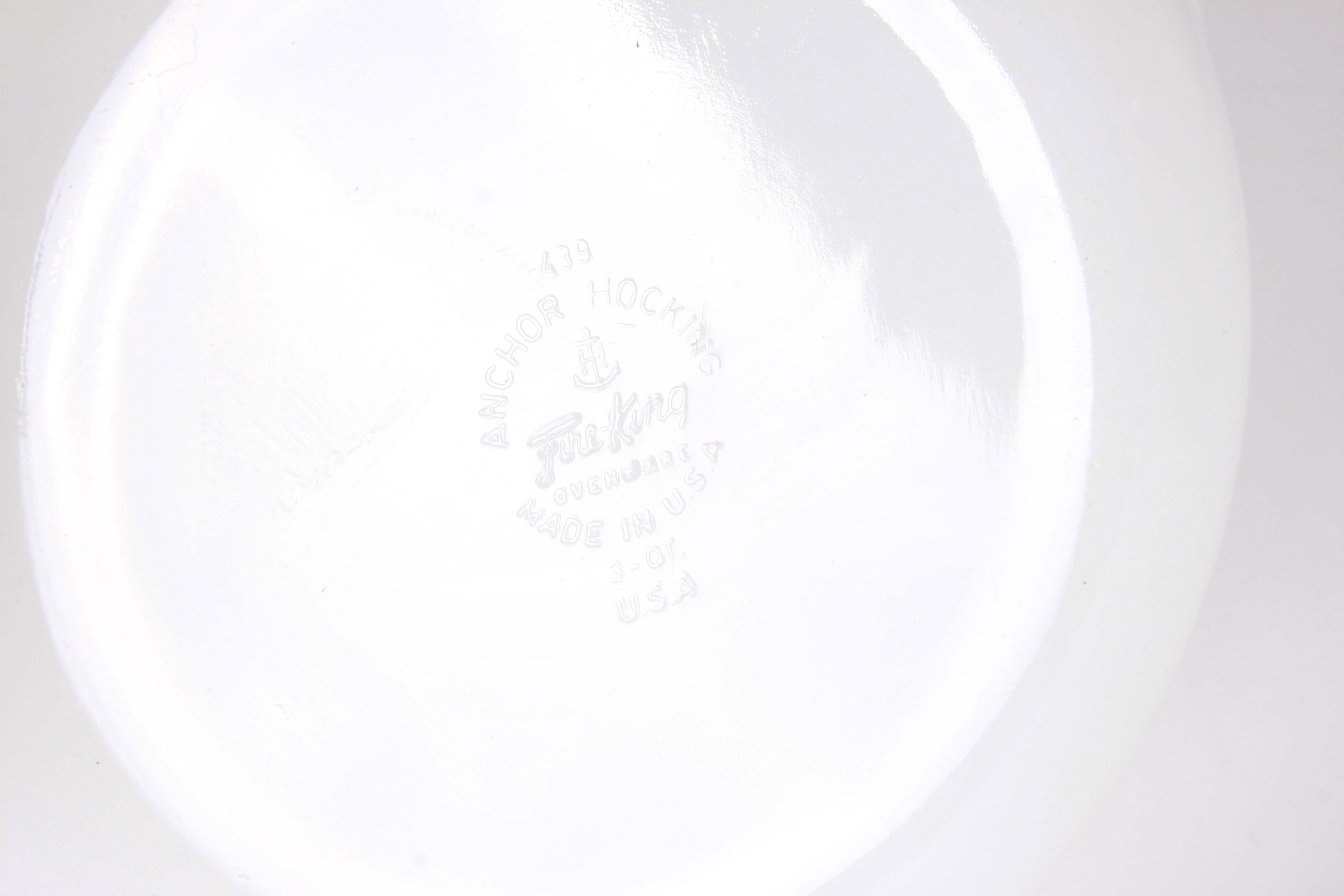 Assorted Bakeware Including Pyrex and Anchor Hocking