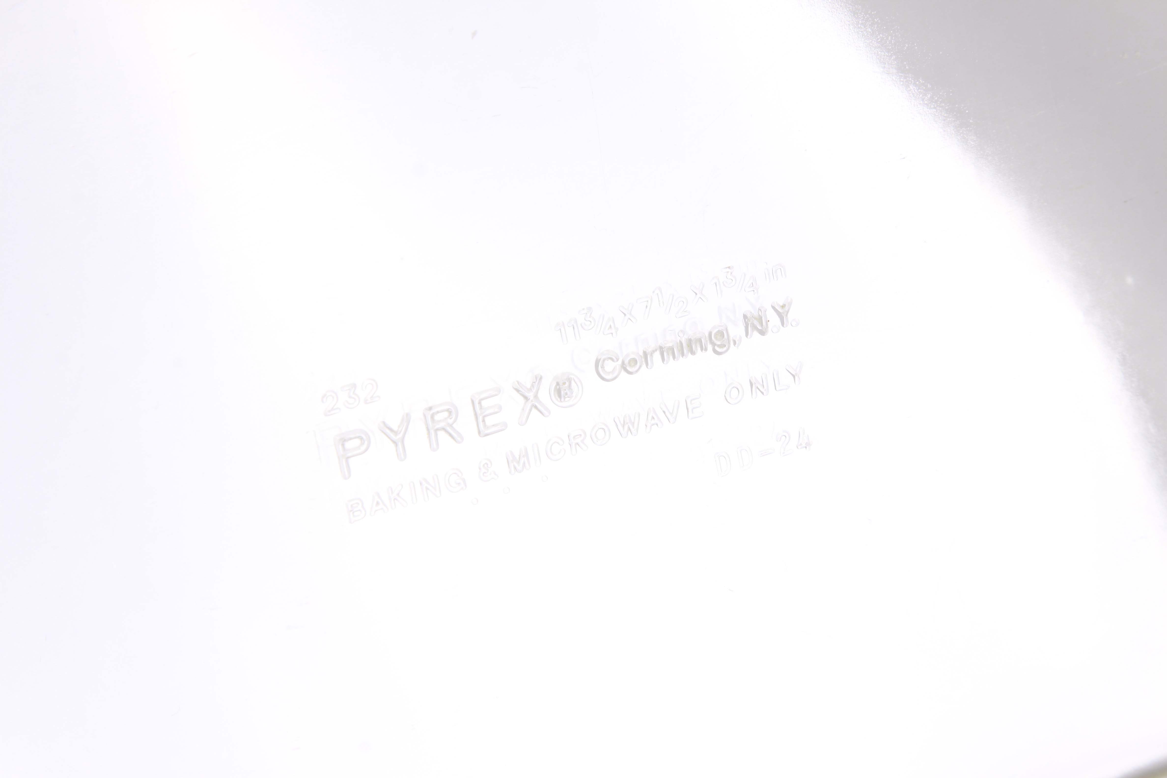 Assorted Bakeware Including Pyrex and Anchor Hocking