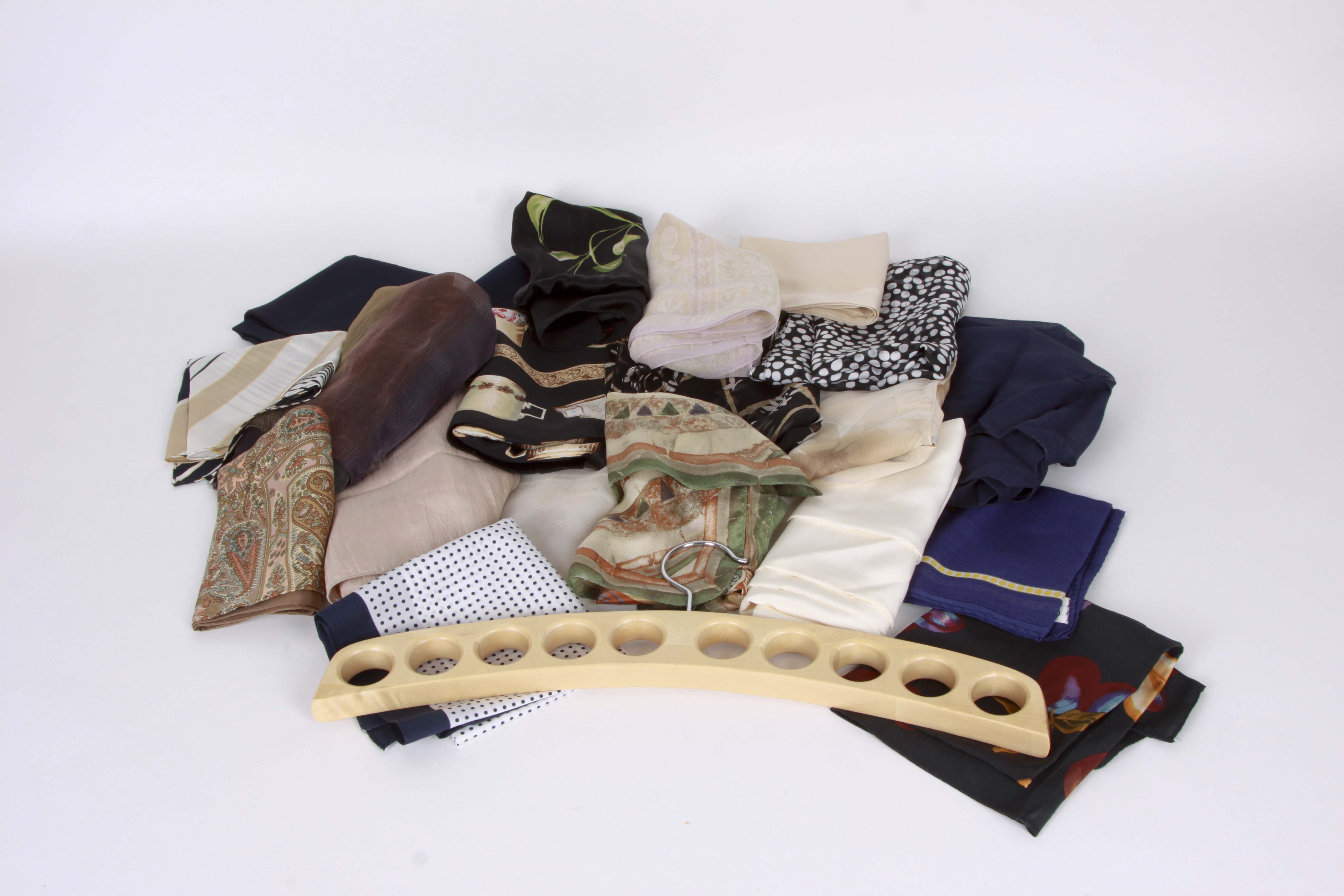 Selection of Fashion Scarves in Neutral Hues