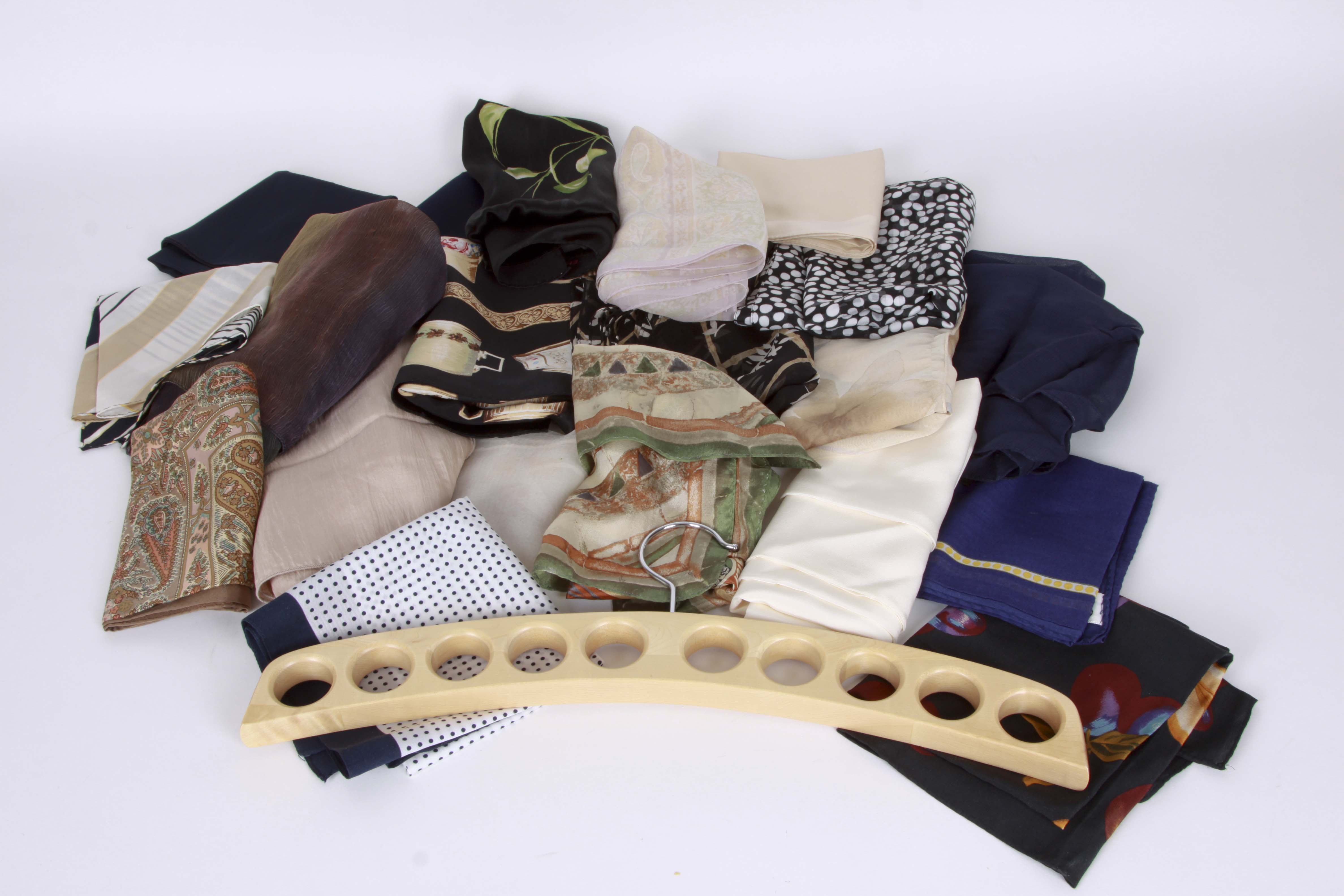 Selection of Fashion Scarves in Neutral Hues