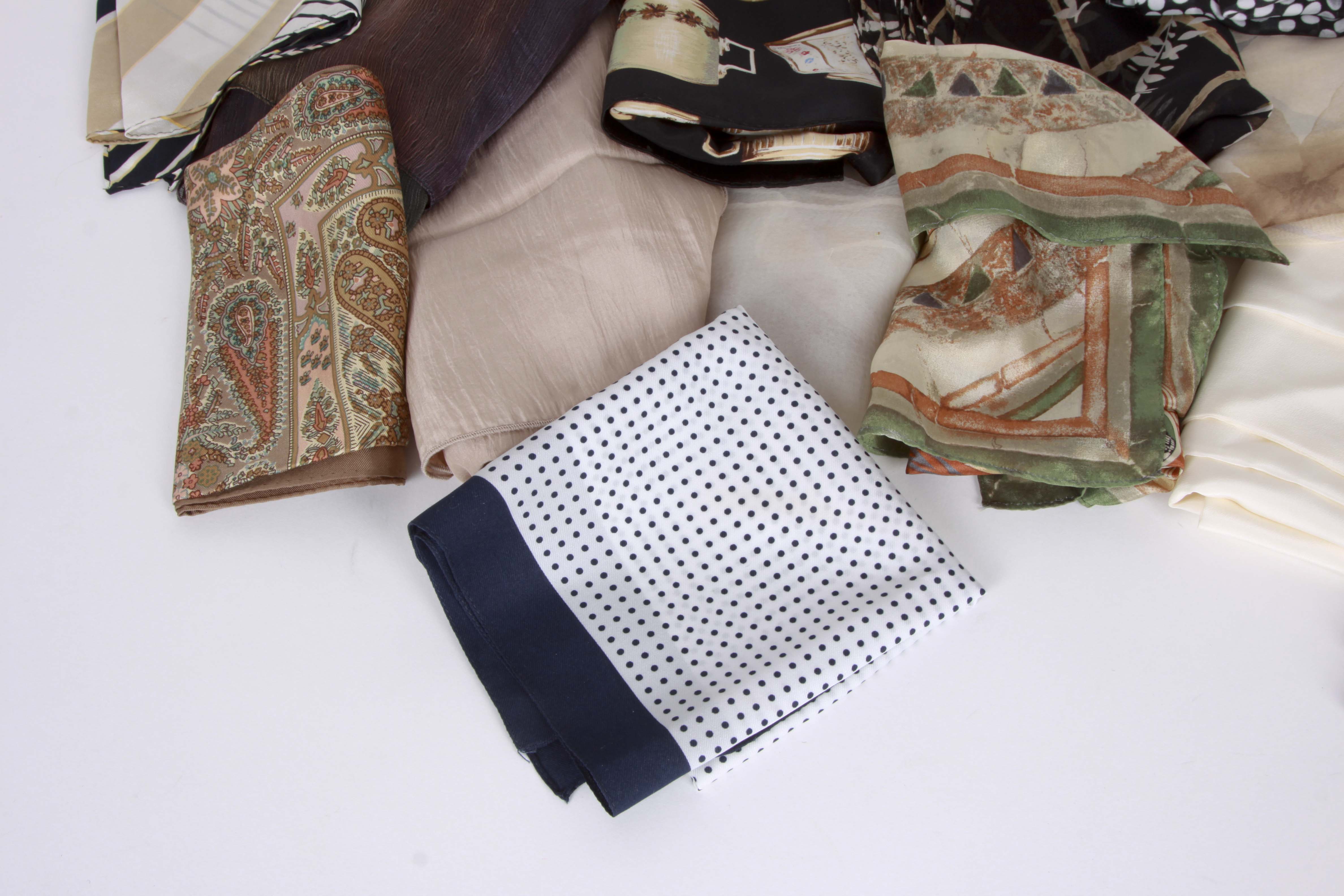 Selection of Fashion Scarves in Neutral Hues