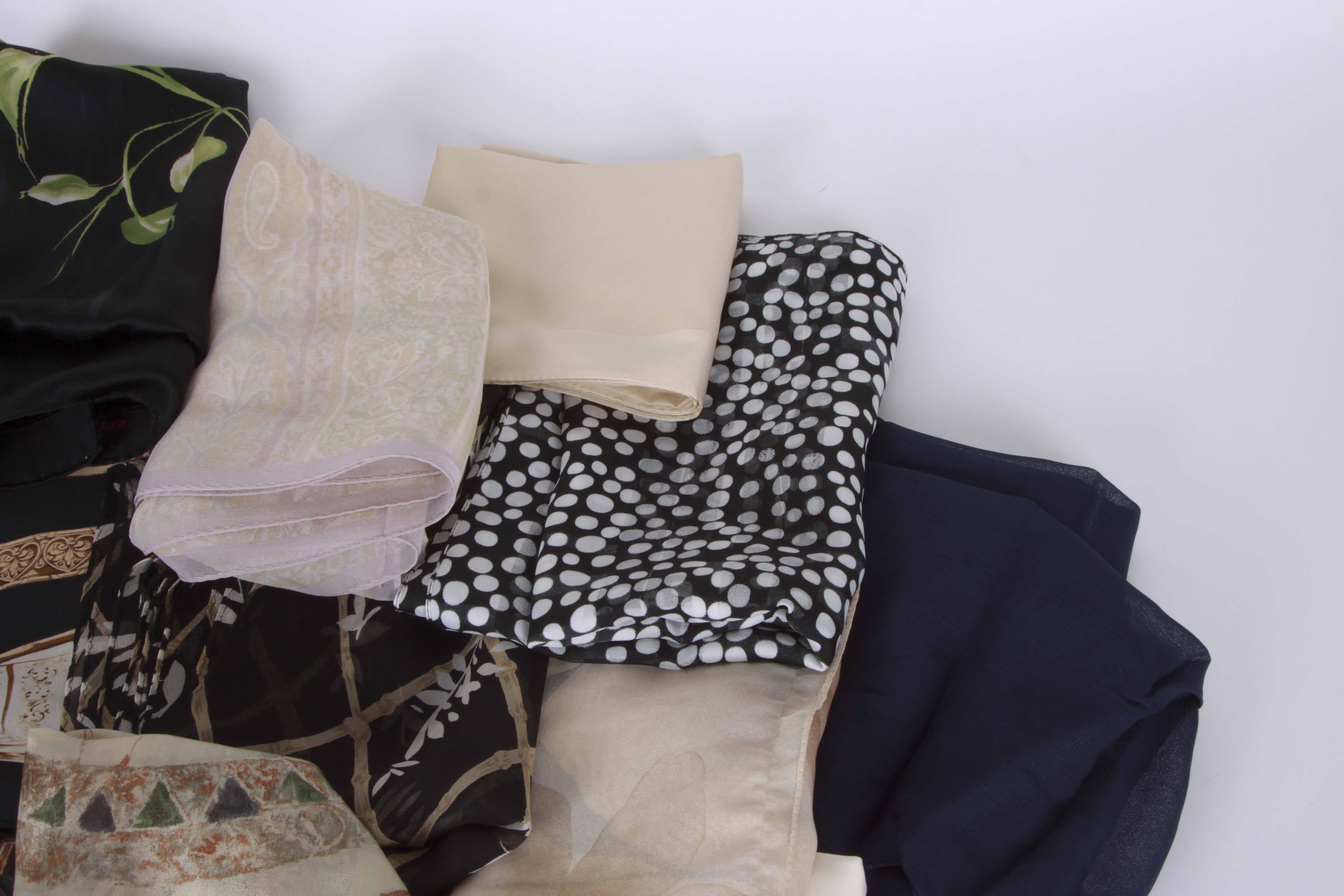 Selection of Fashion Scarves in Neutral Hues