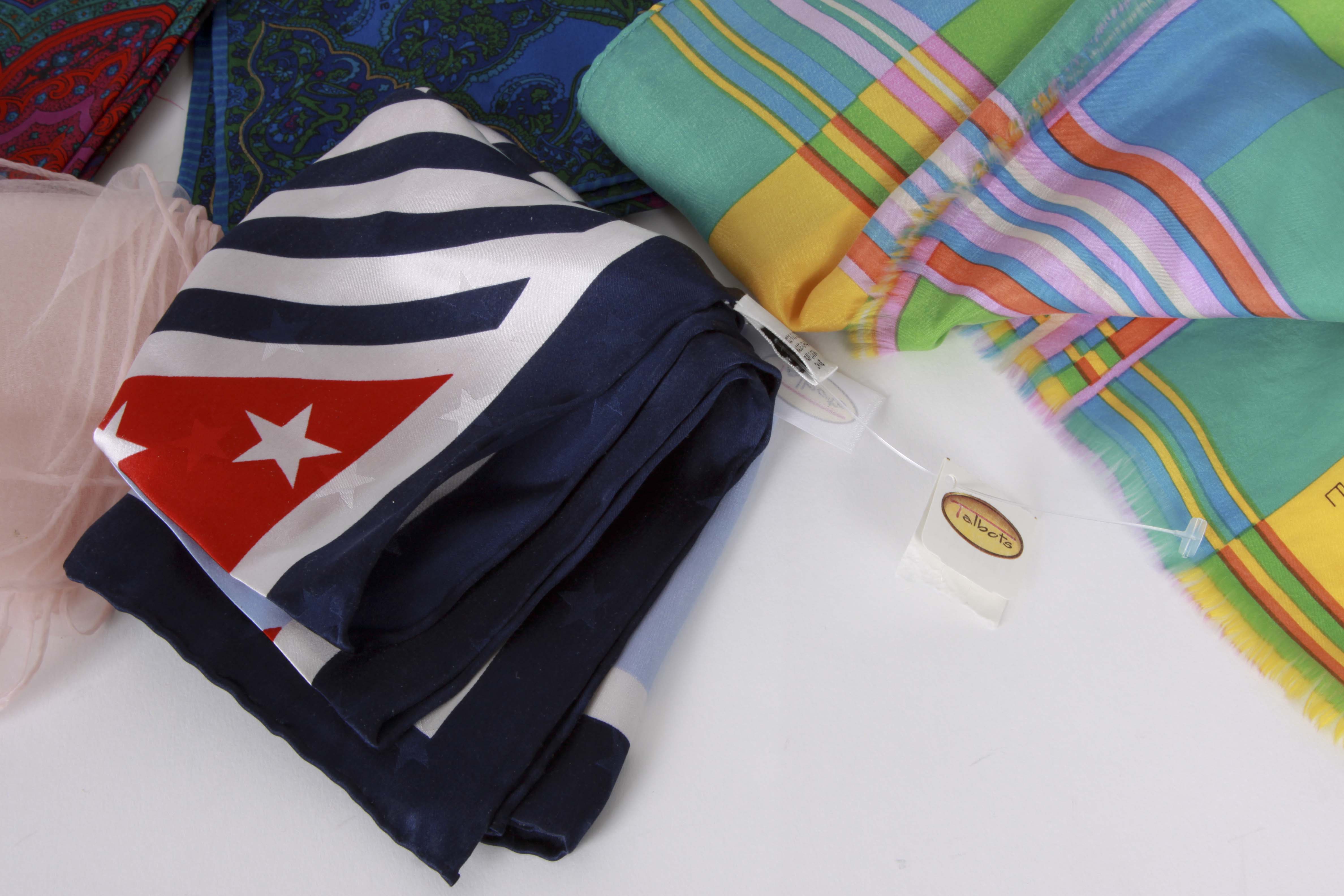 Assortment of Fashion Scarves in Colorful Hues