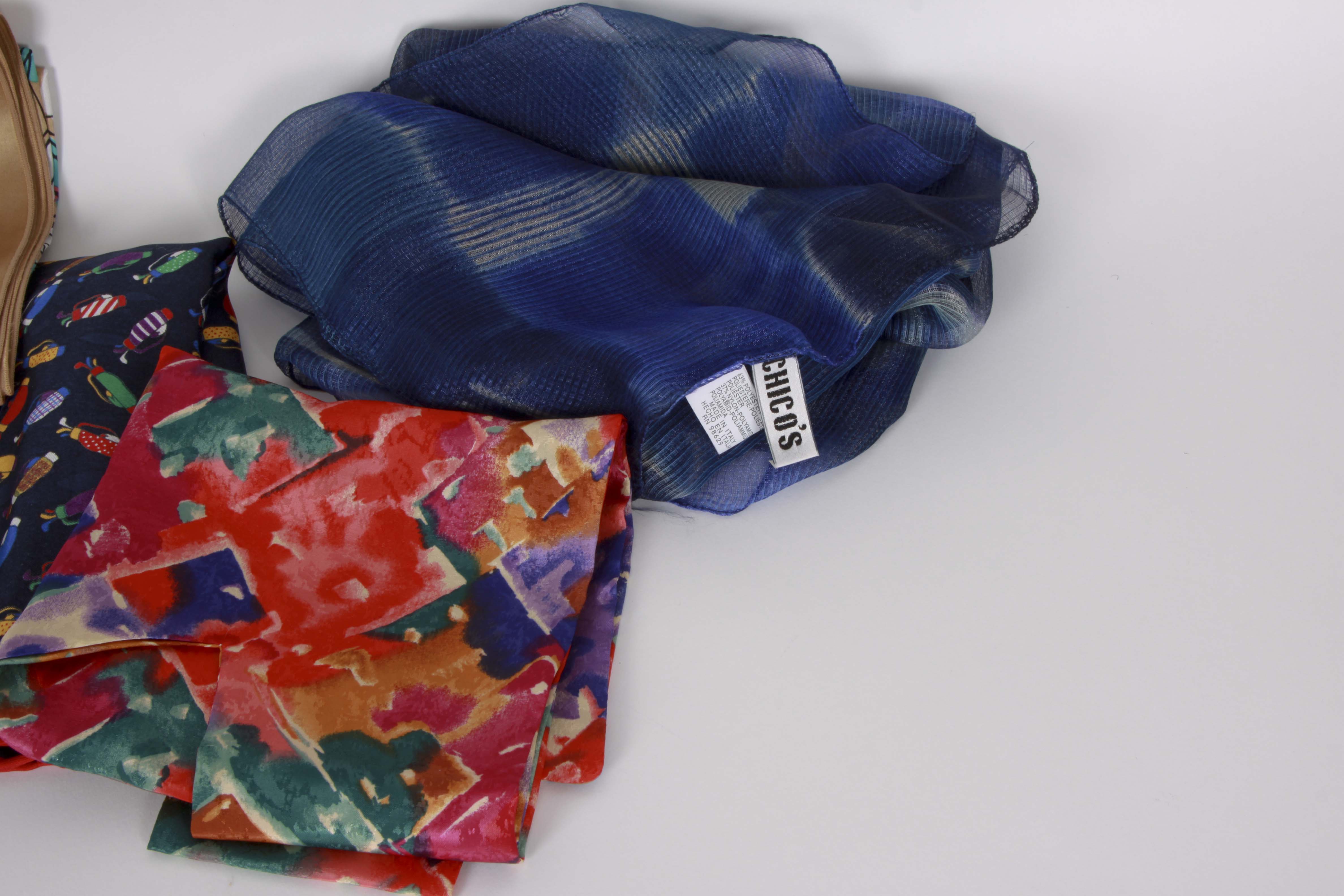 Assortment of Fashion Scarves in Colorful Hues