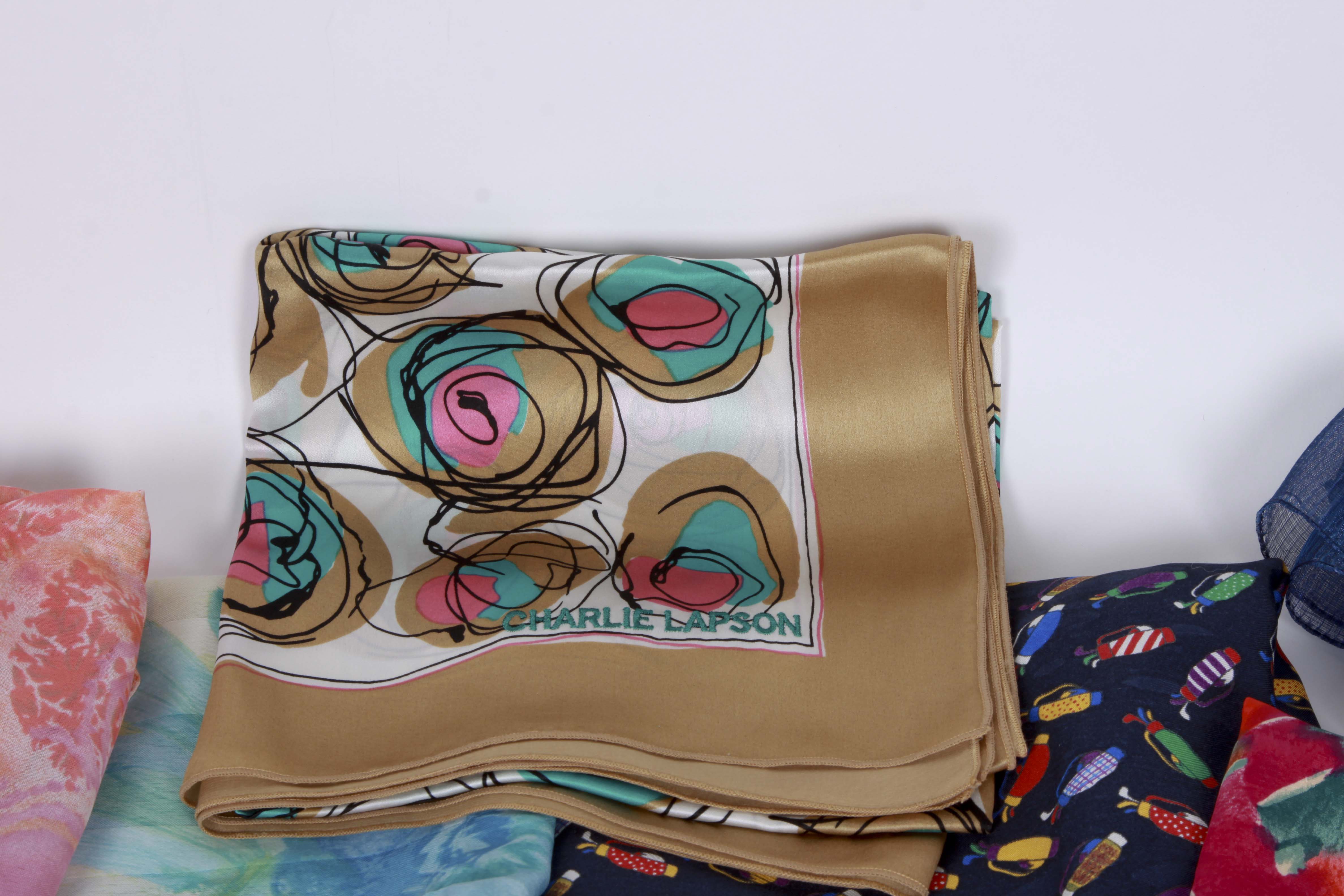 Assortment of Fashion Scarves in Colorful Hues