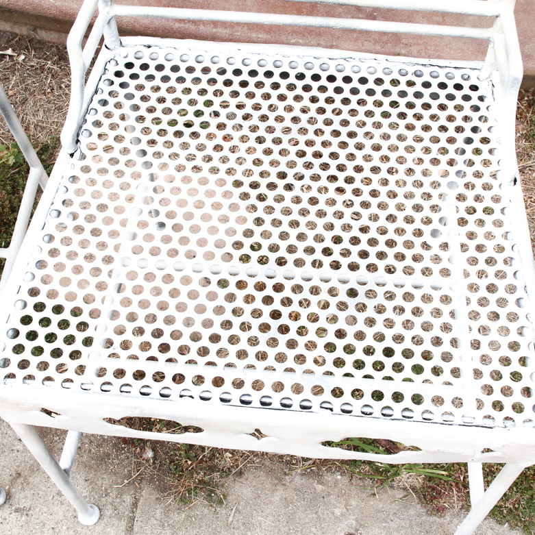 Pair of Vintage Gothic Style Iron Patio Chairs
