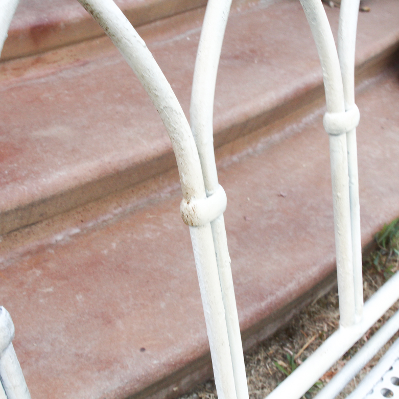 Pair of Vintage Gothic Style Iron Patio Chairs