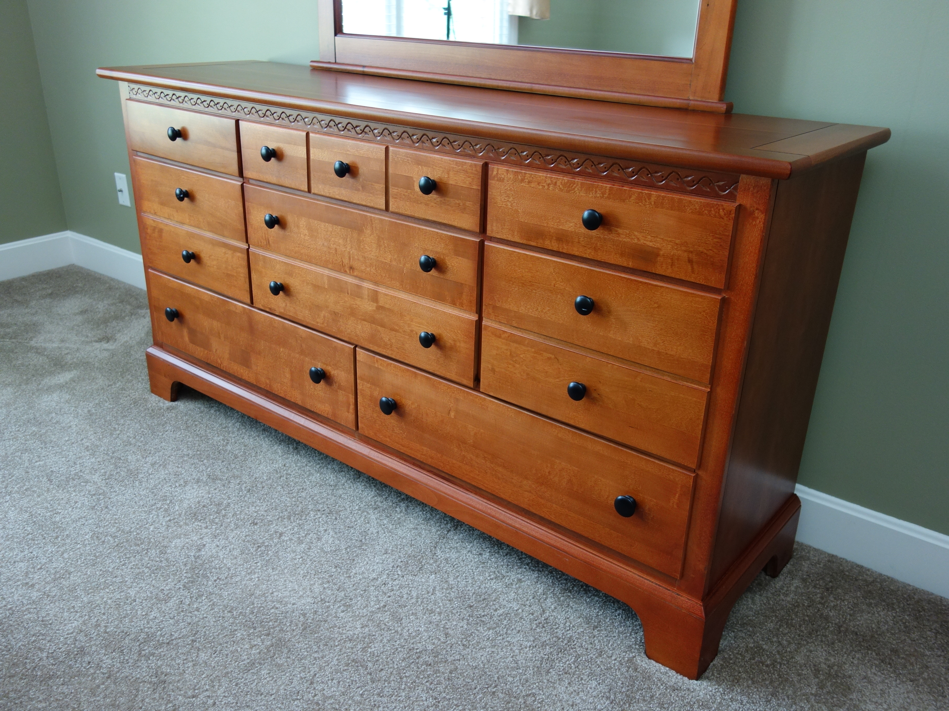 Contemporary Arts and Crafts Style Three-Piece Queen Bedroom Set