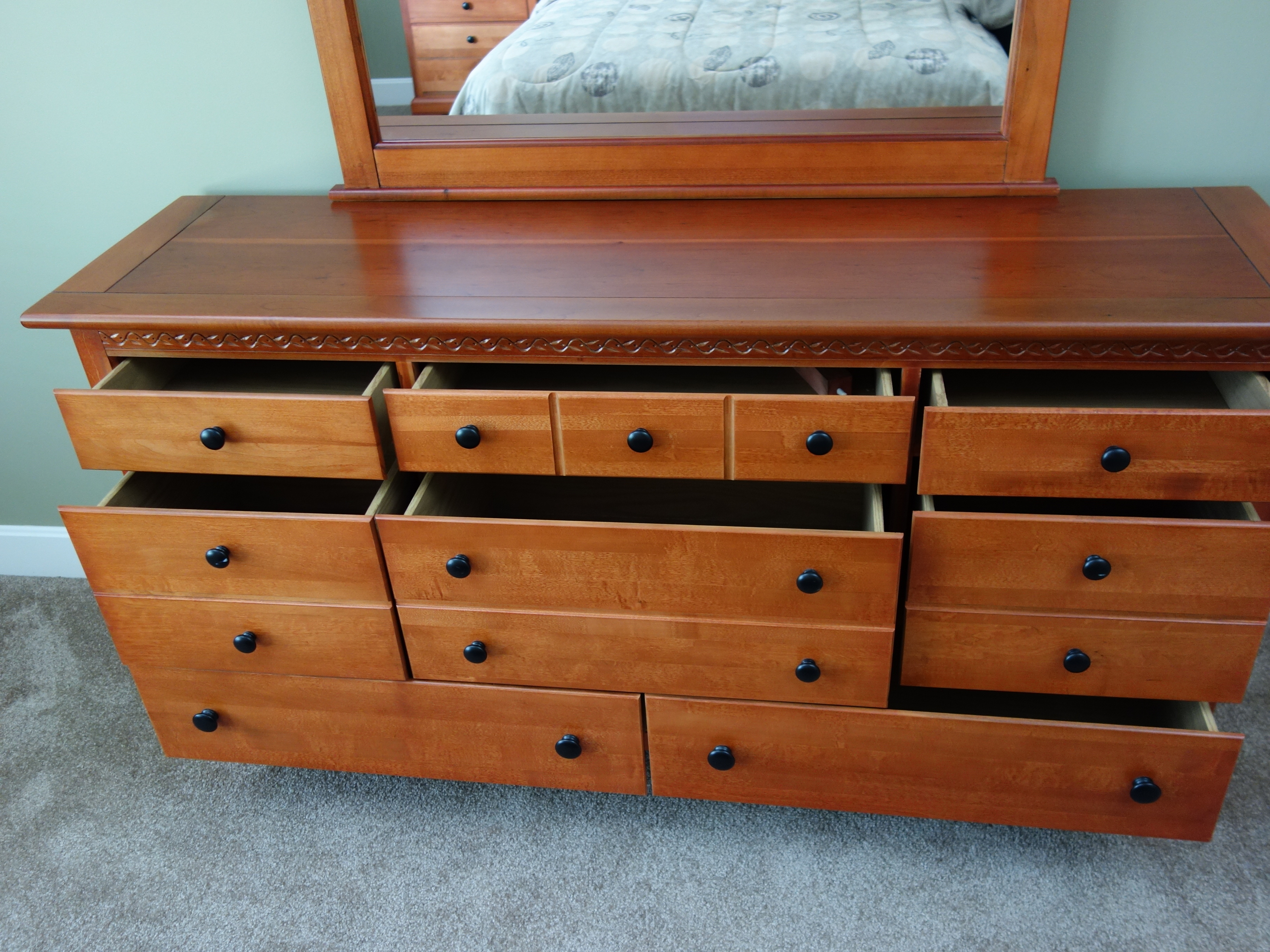 Contemporary Arts and Crafts Style Three-Piece Queen Bedroom Set