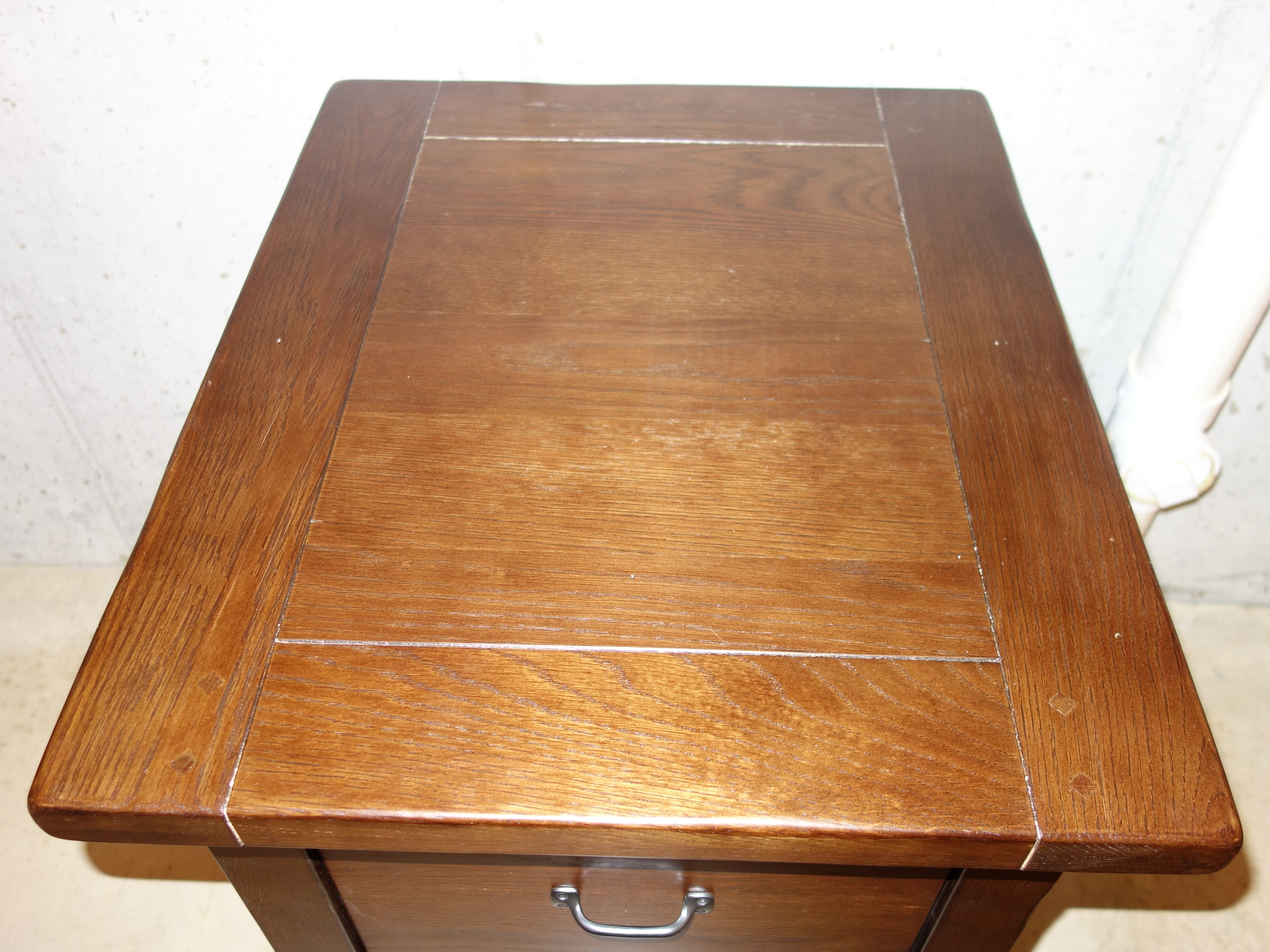 Wooden Two-Drawer File Cabinet