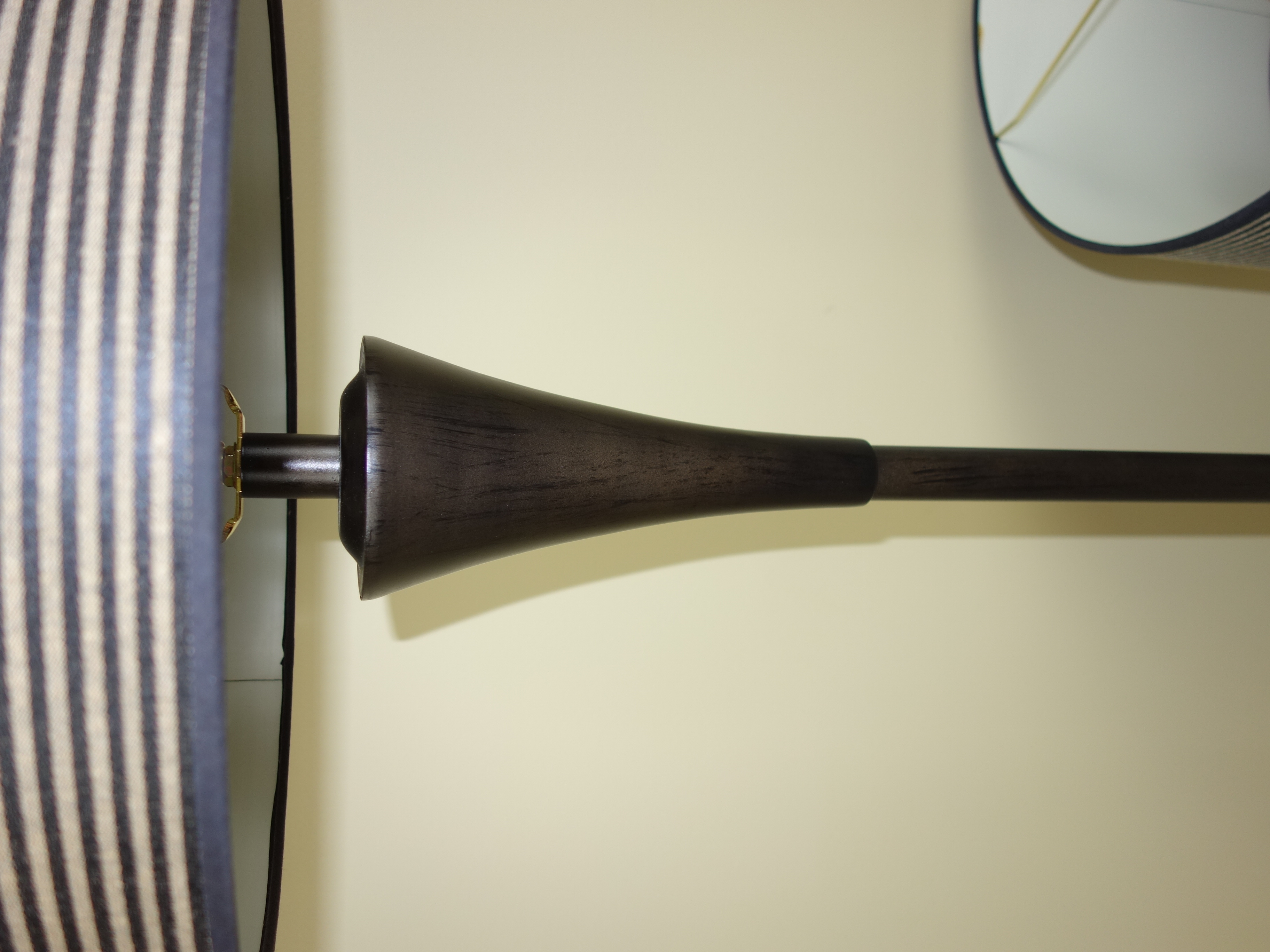 Matching Mid Century Modern Hourglass Floor and Table Lamps