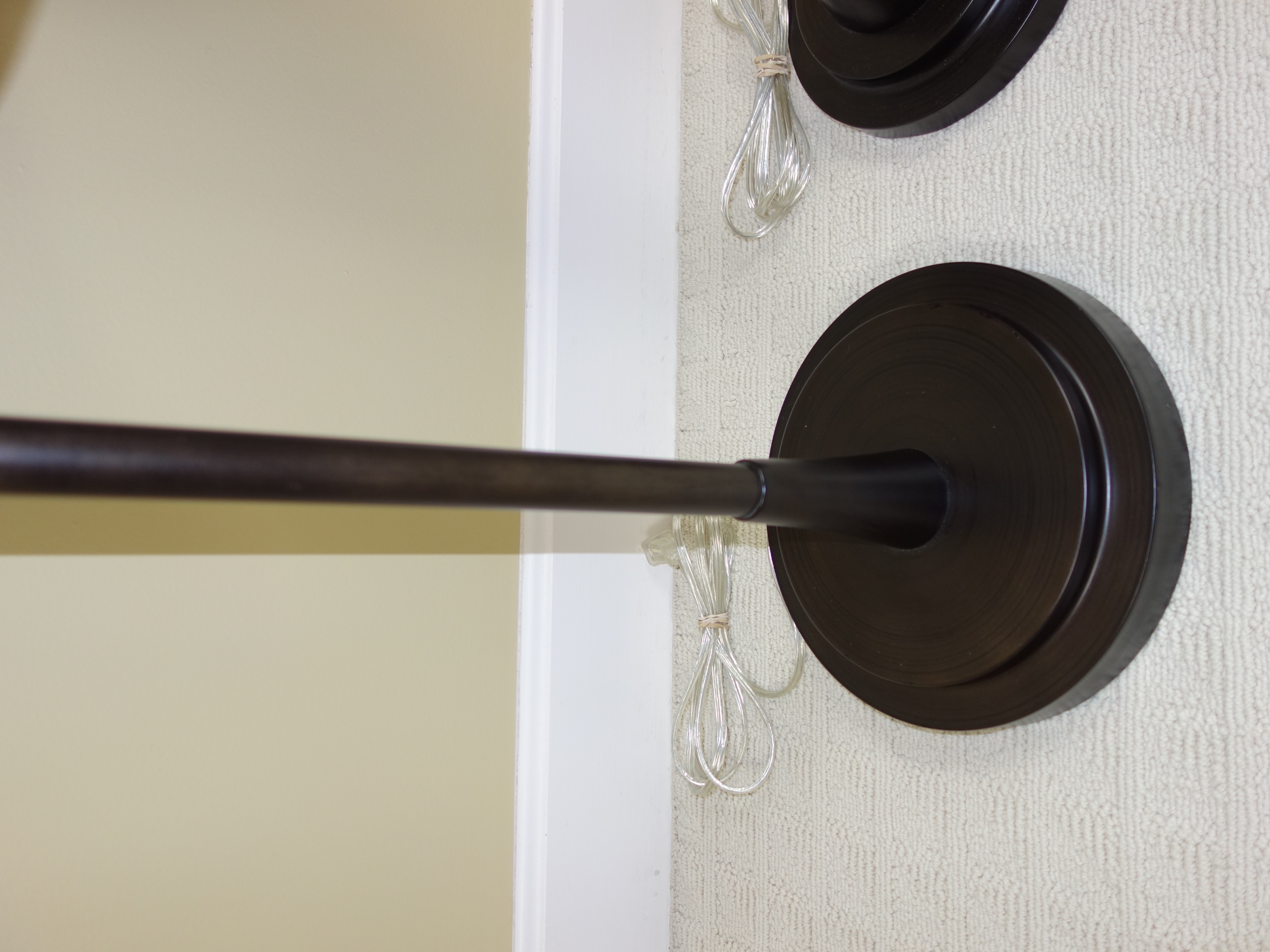 Matching Mid Century Modern Hourglass Floor and Table Lamps