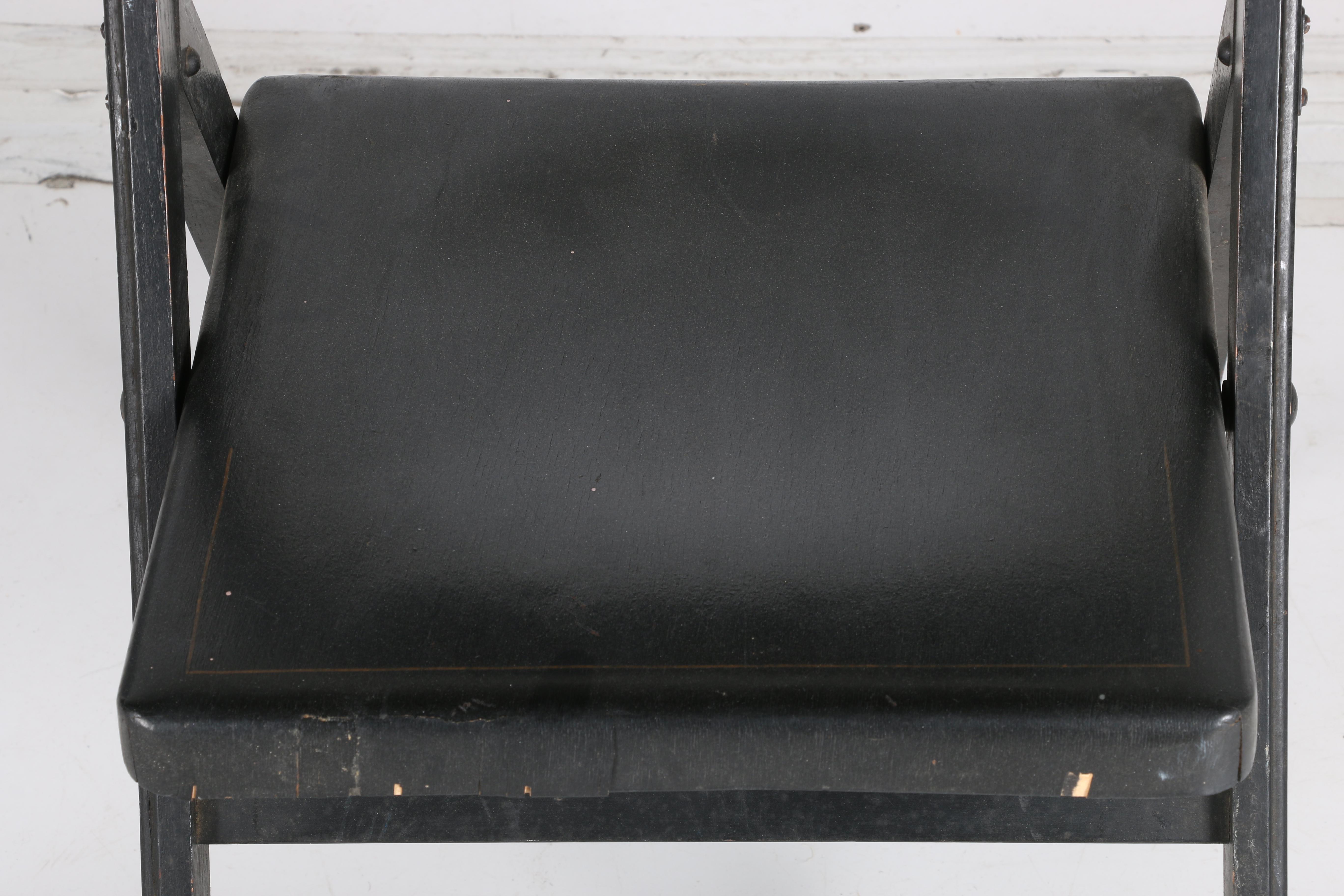 Vintage Floral-Decorated Folding Chairs