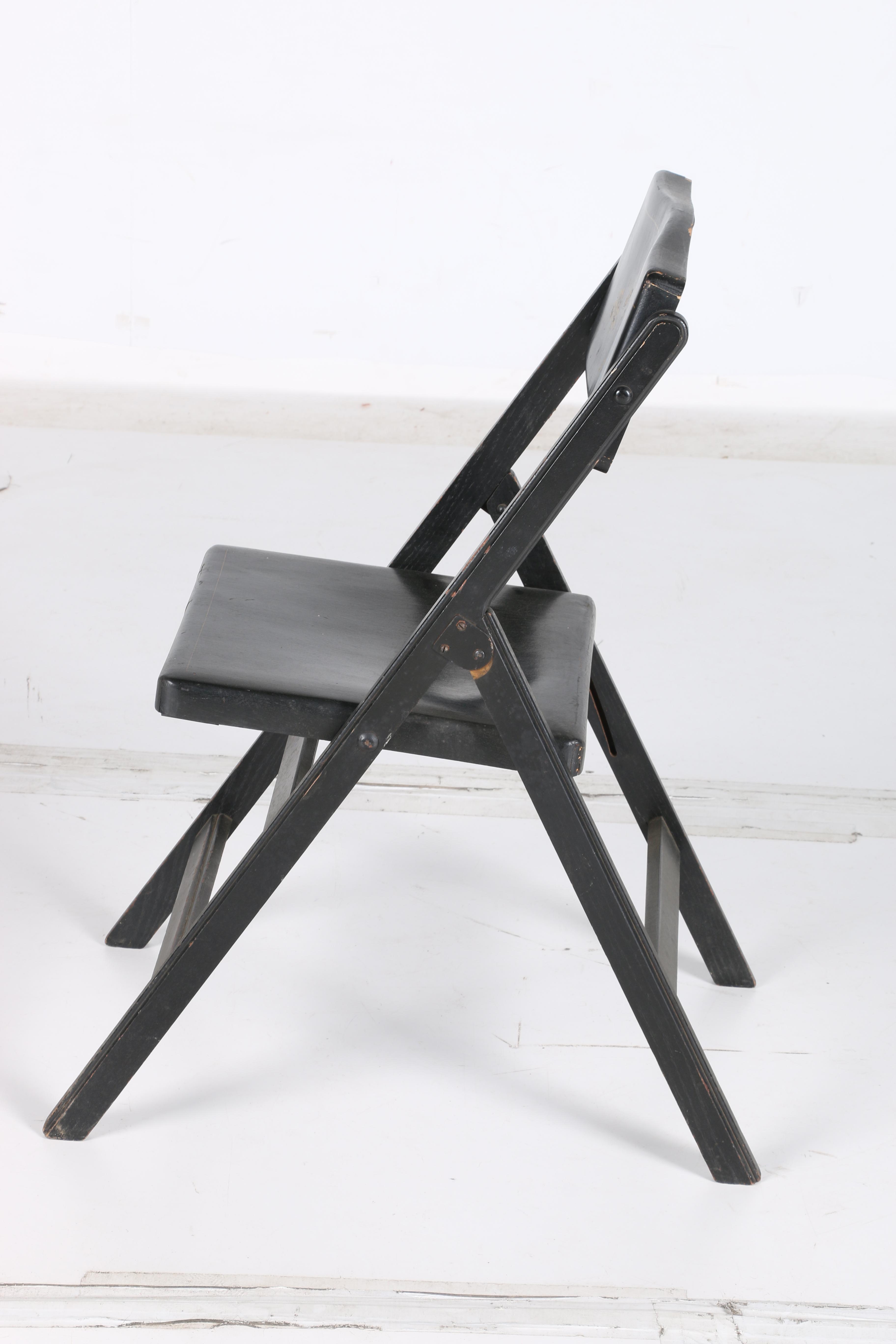 Vintage Floral-Decorated Folding Chairs