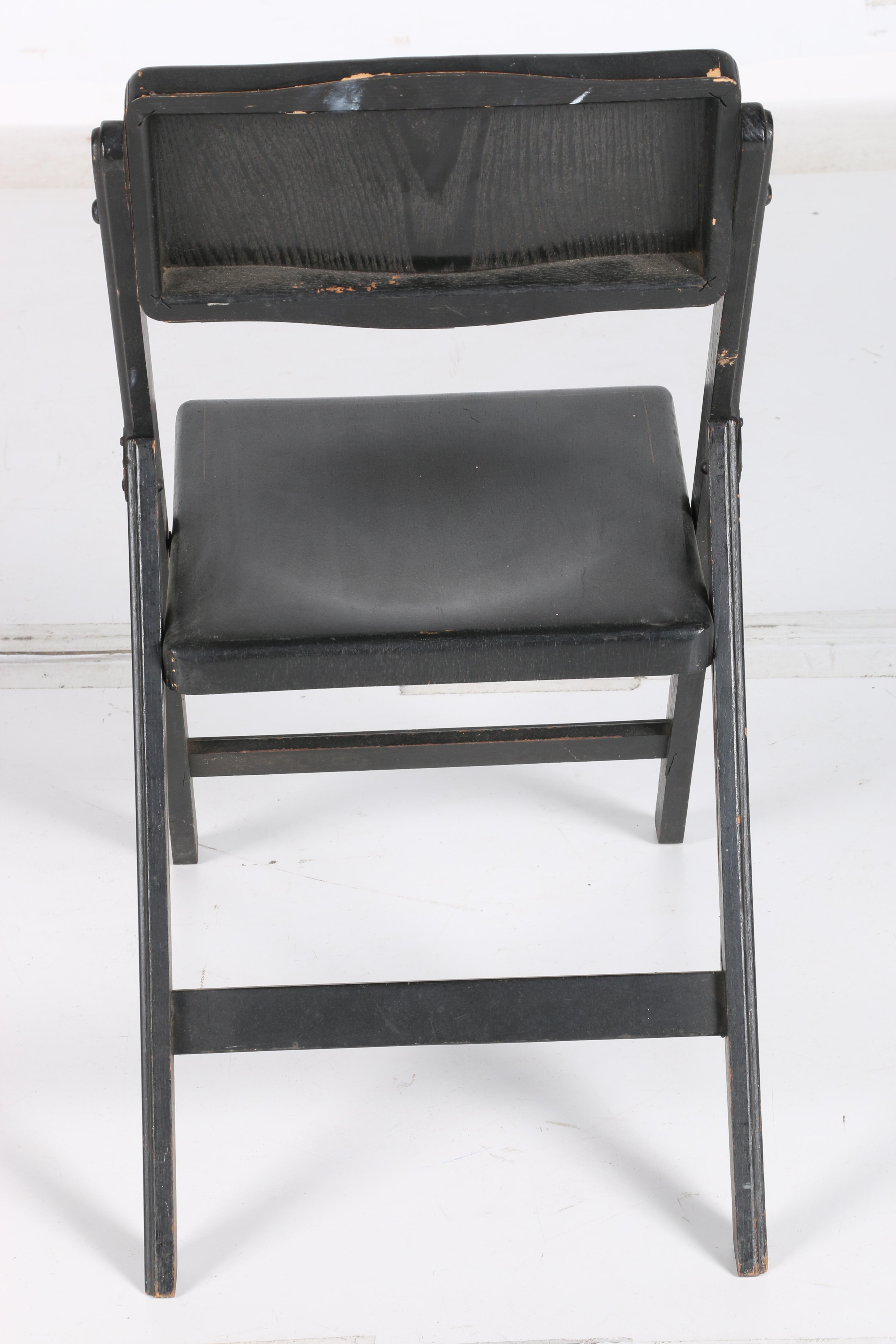 Vintage Floral-Decorated Folding Chairs