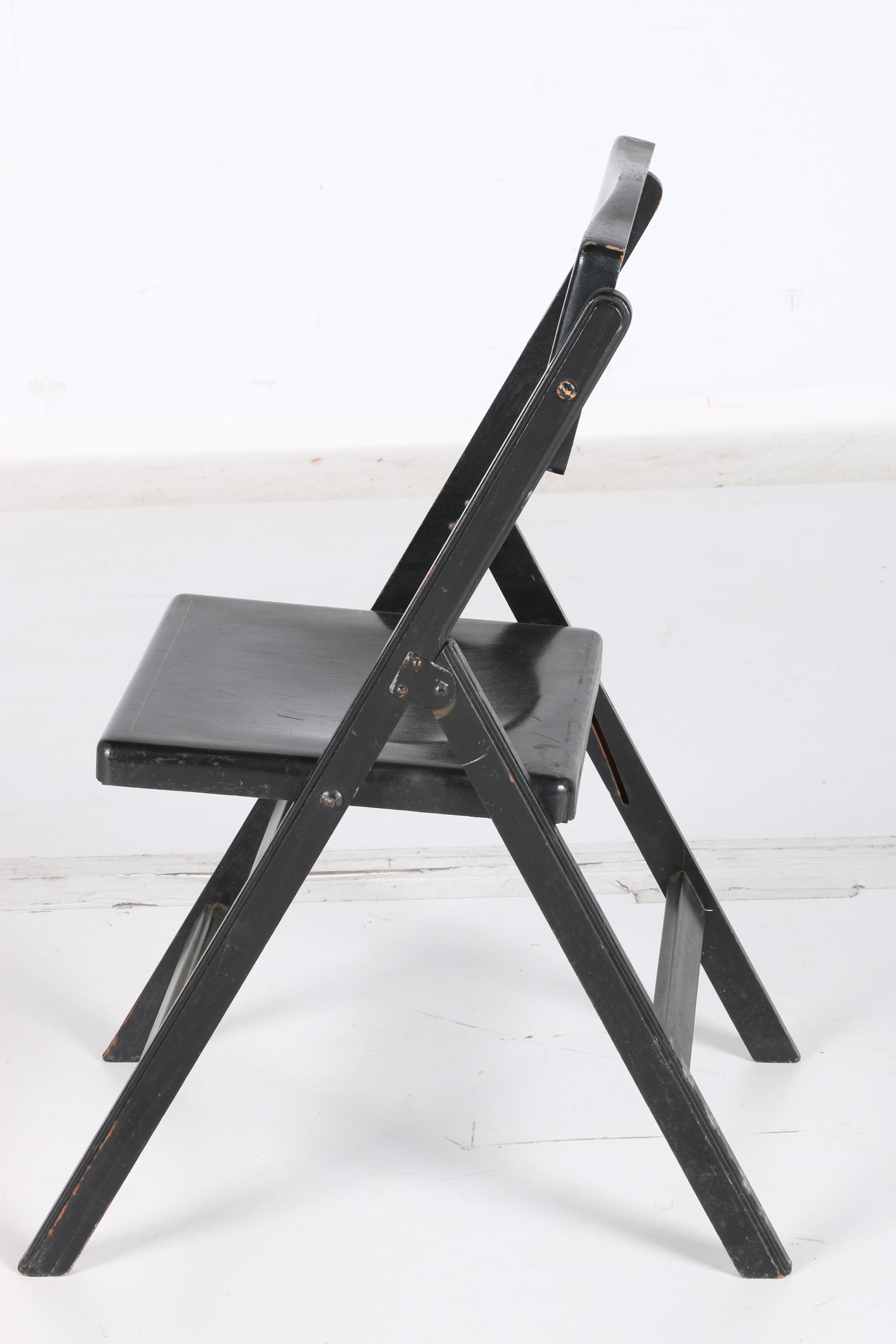 Vintage Floral-Decorated Folding Chairs