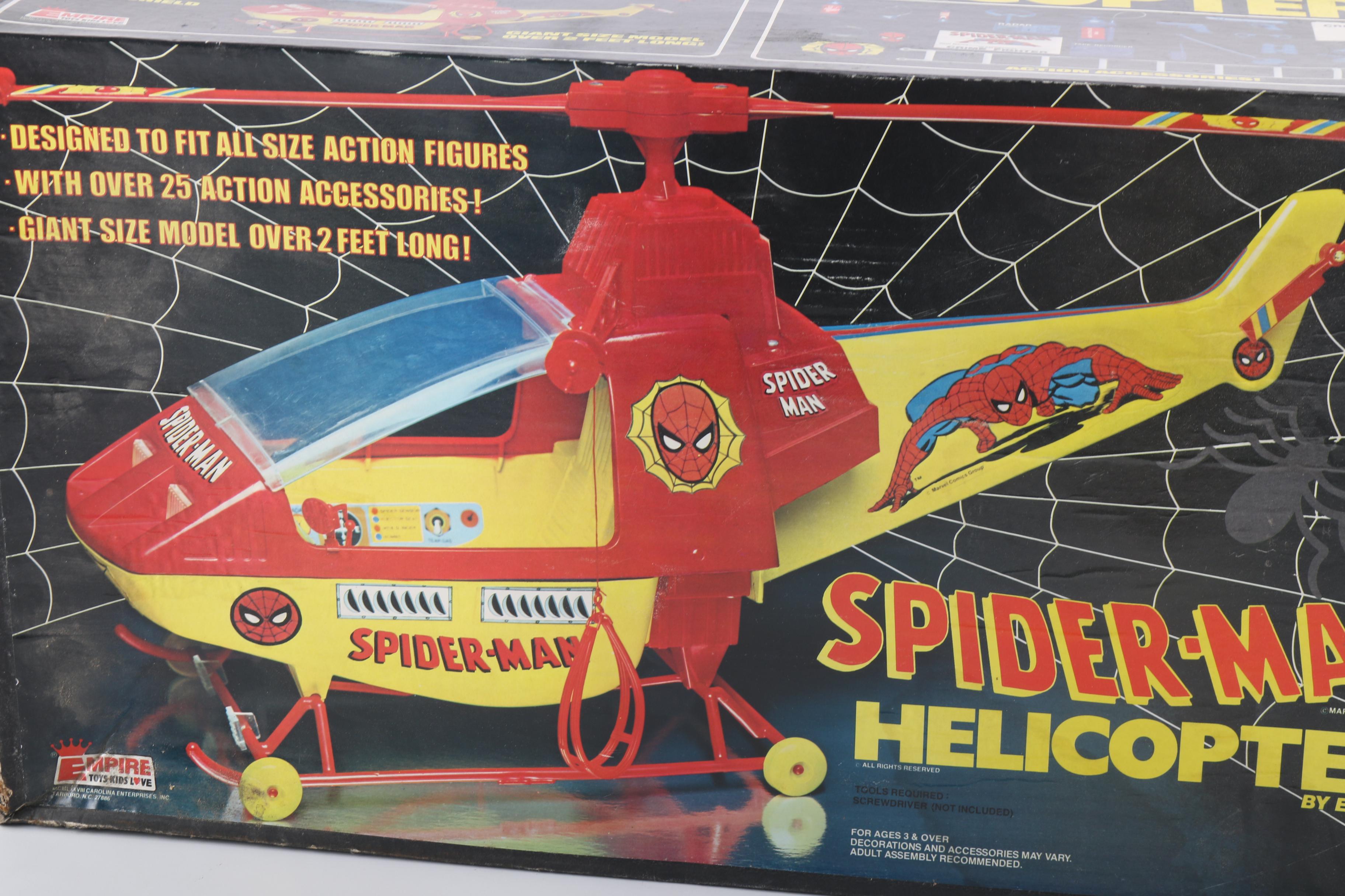 1978 Spider-man Helicopter and Accessories
