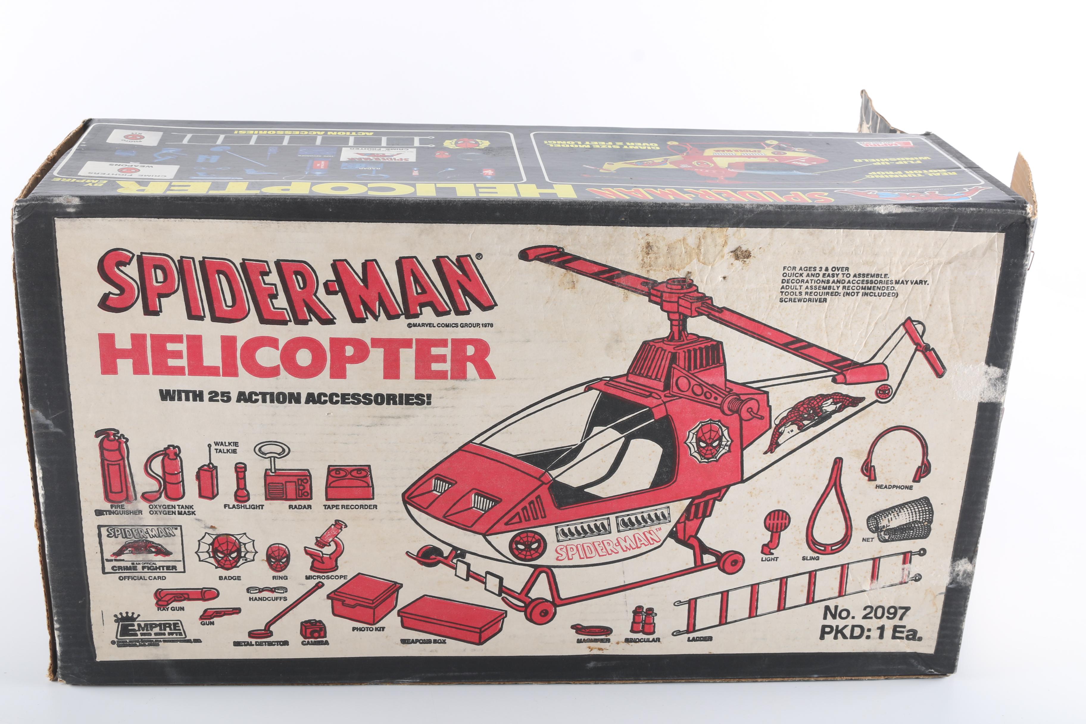 1978 Spider-man Helicopter and Accessories