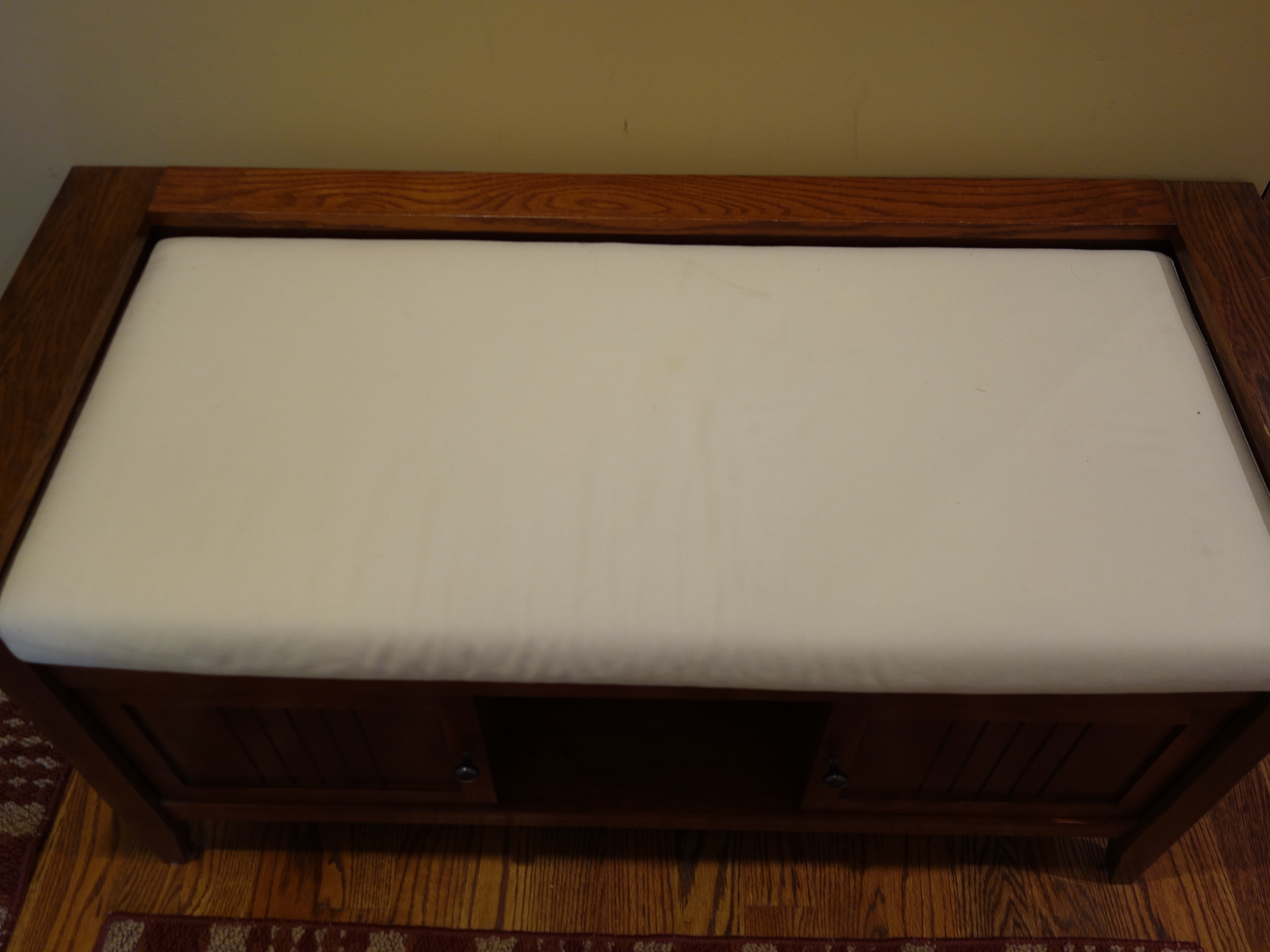 Contemporary Mission Style Hall Bench