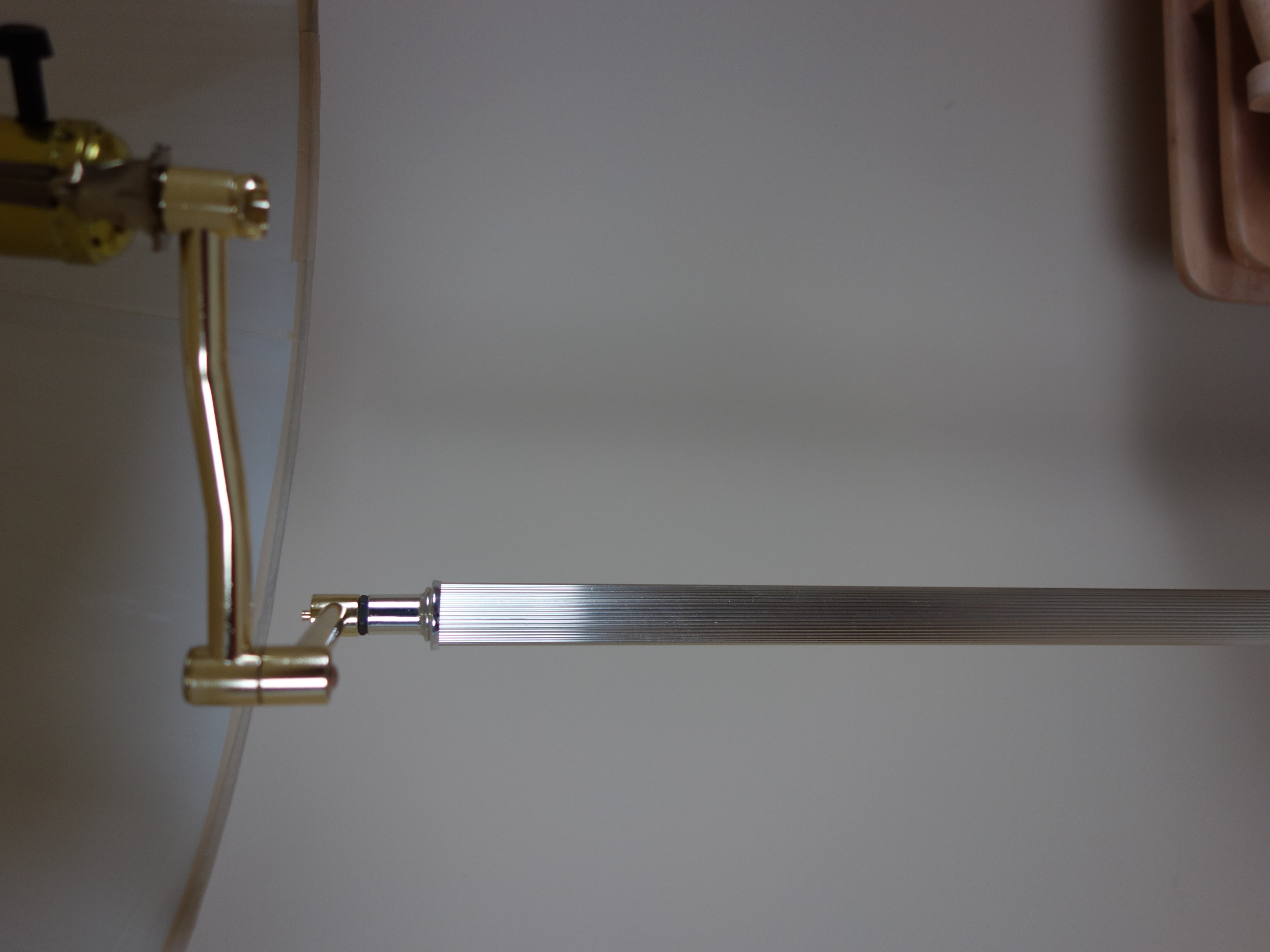 Brass Floor Lamp, Wood TV Trays and More