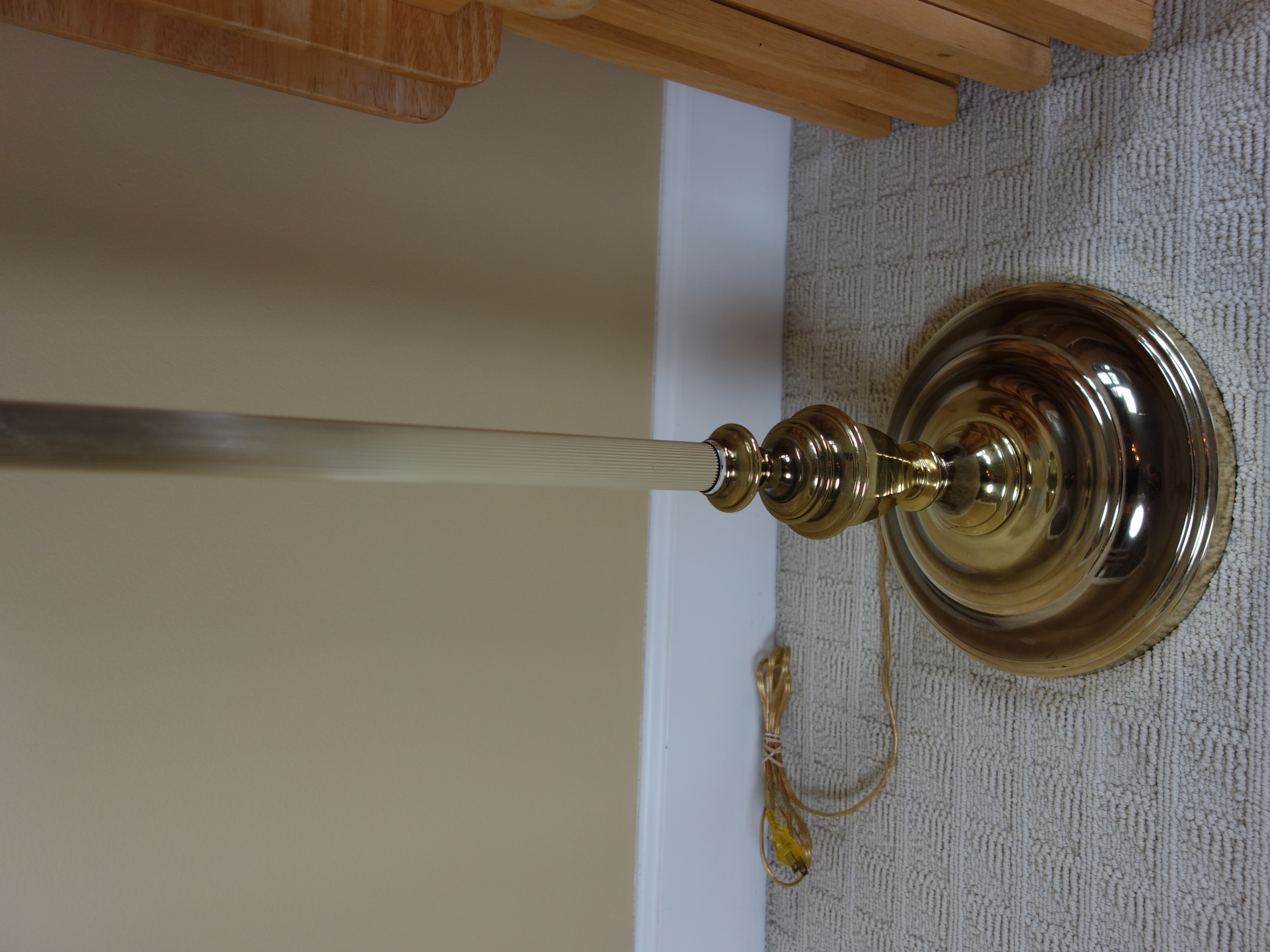 Brass Floor Lamp, Wood TV Trays and More