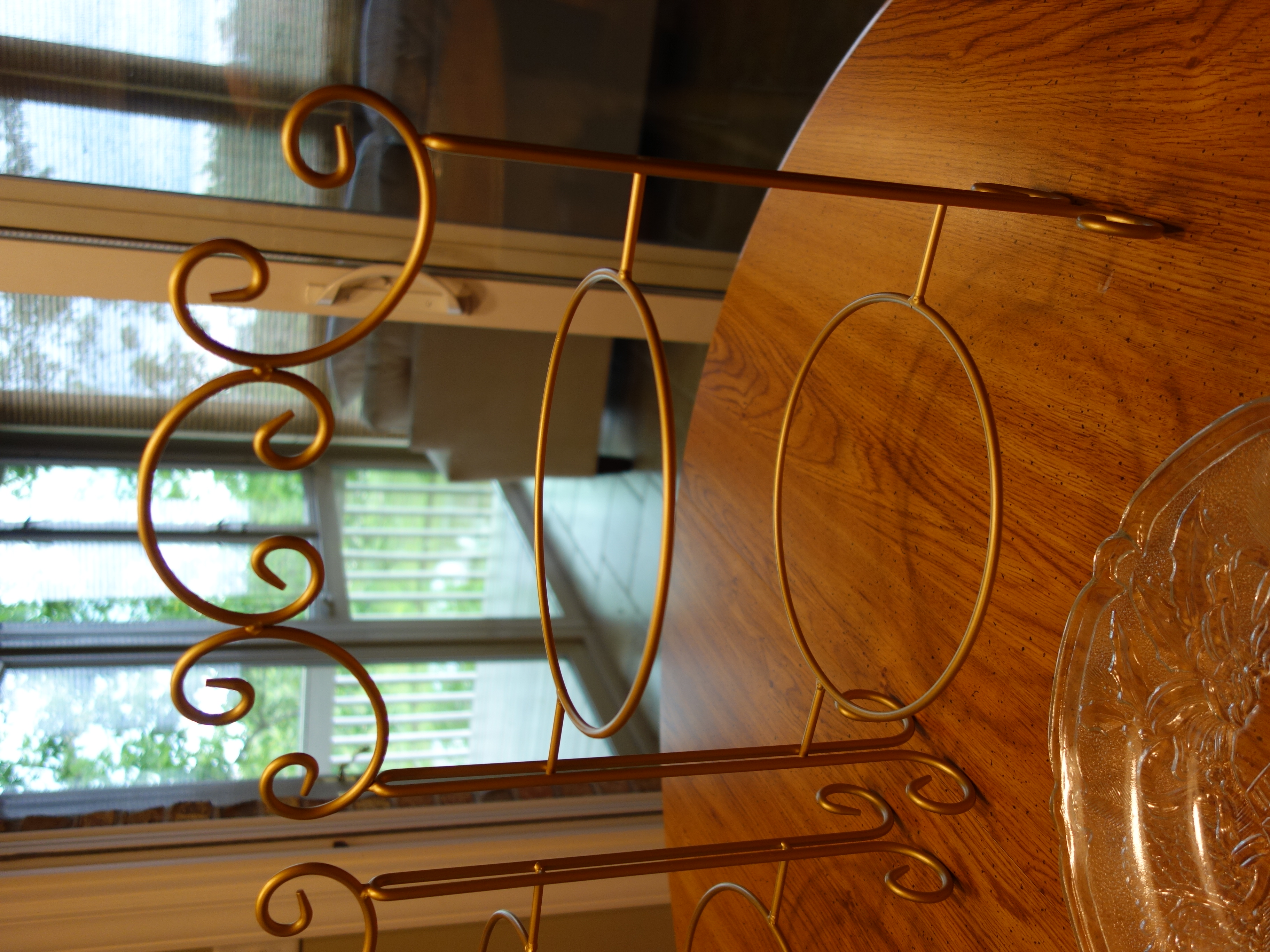 Brass Floor Lamp, Wood TV Trays and More