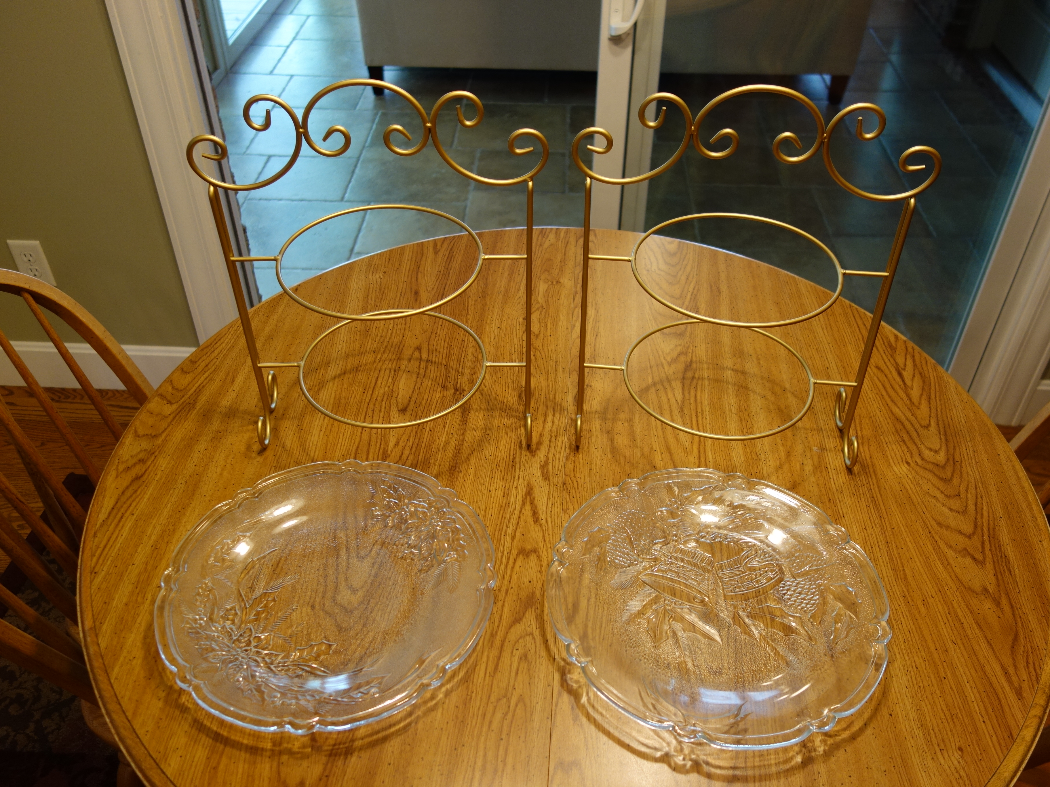 Brass Floor Lamp, Wood TV Trays and More