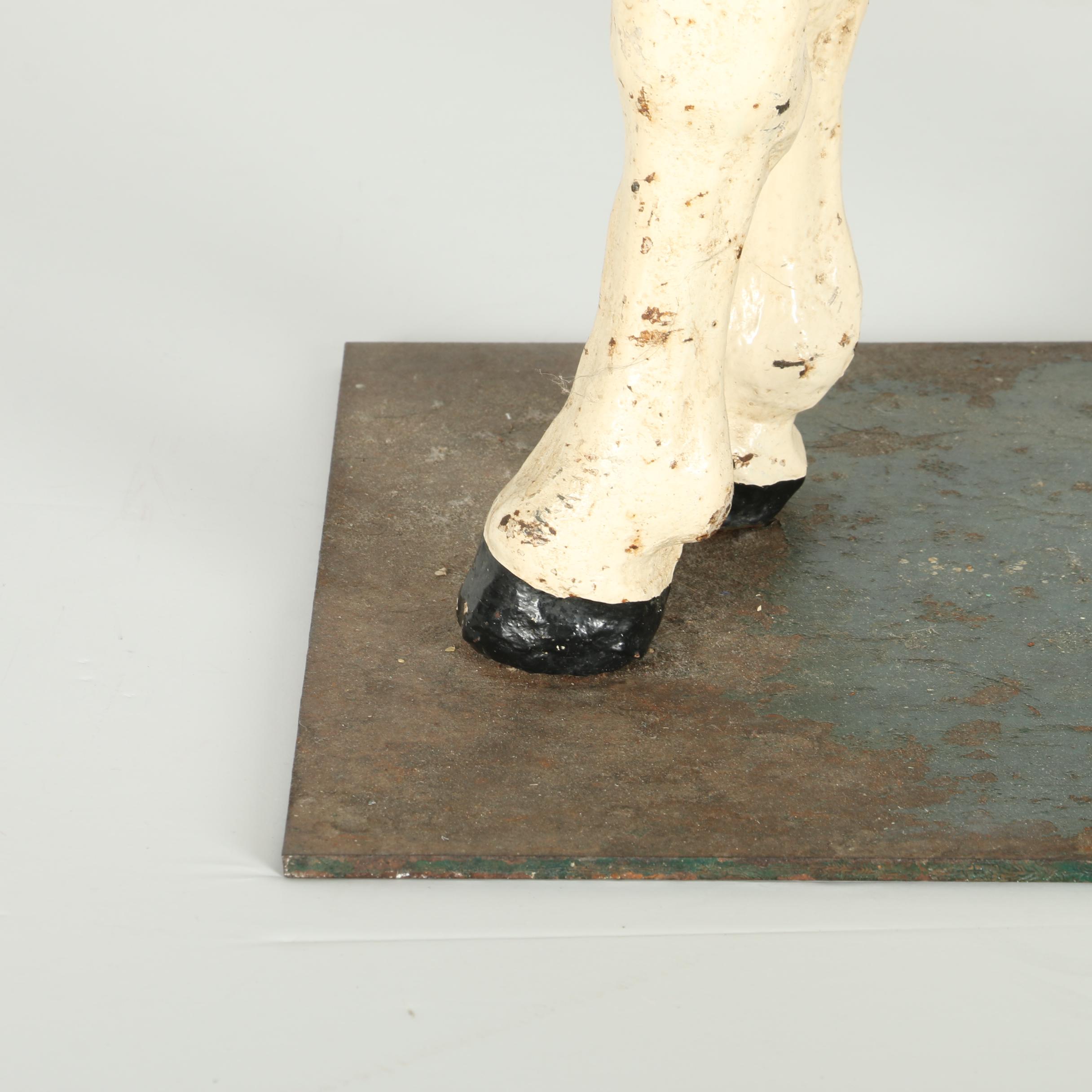 Antique Mangle's Painted Cast Iron Carousel Horse