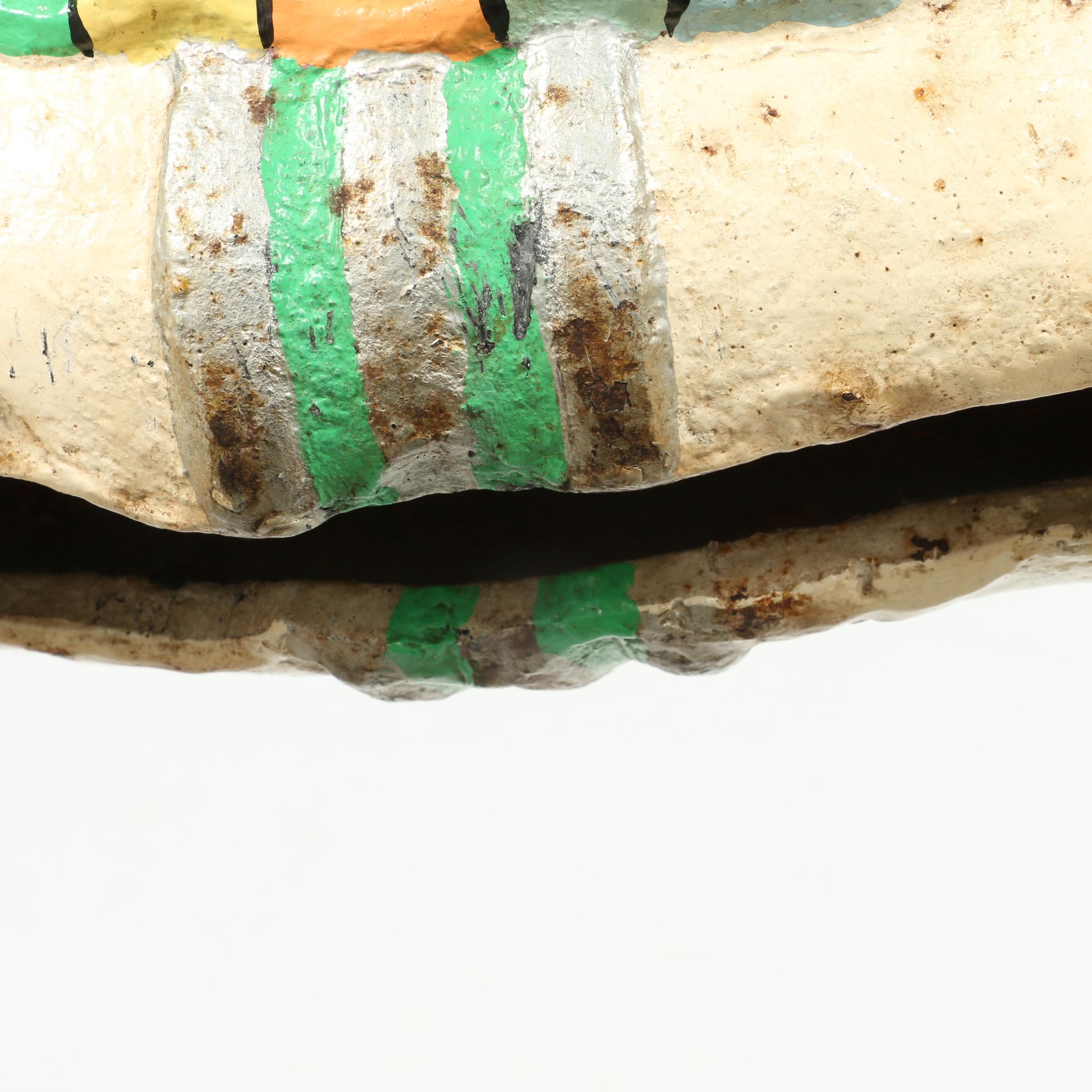 Antique Mangle's Painted Cast Iron Carousel Horse