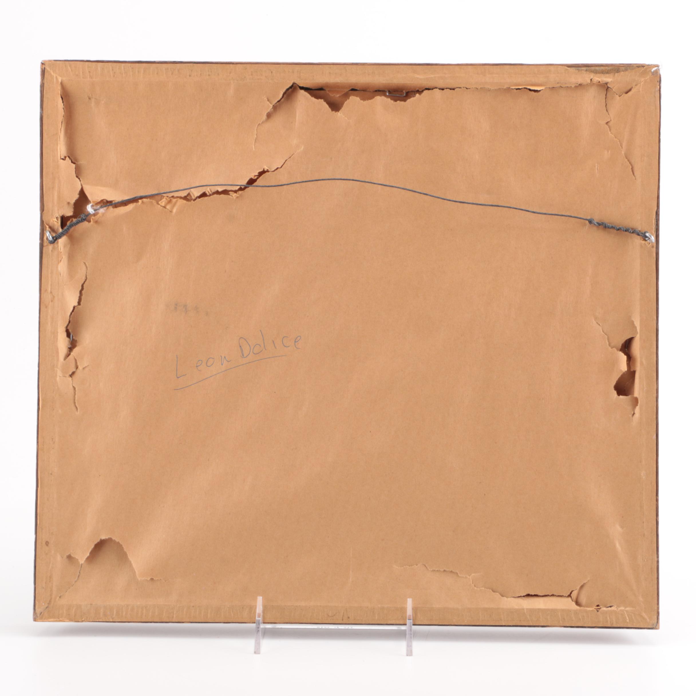 Leon Dolice Pastel Drawing on Paper of New York City