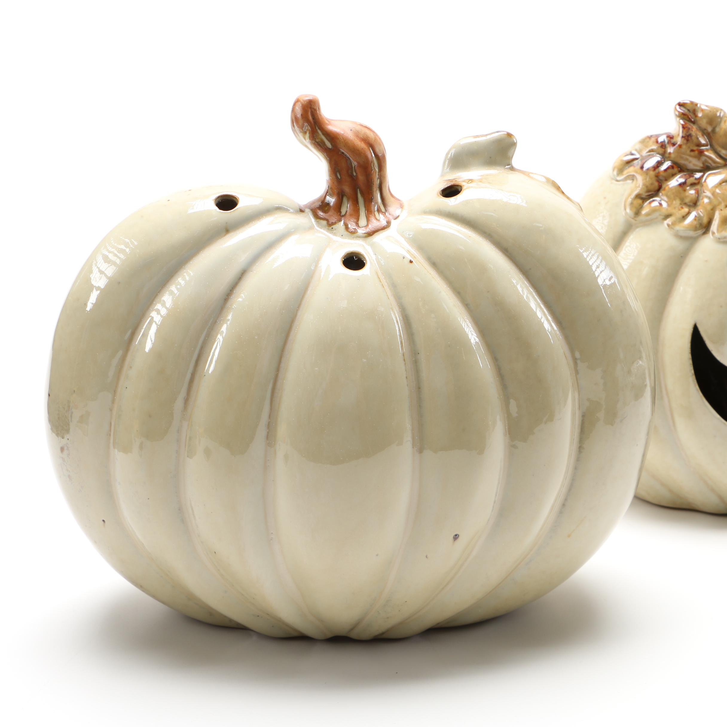 Decorative Ceramic Jack O' Lanterns