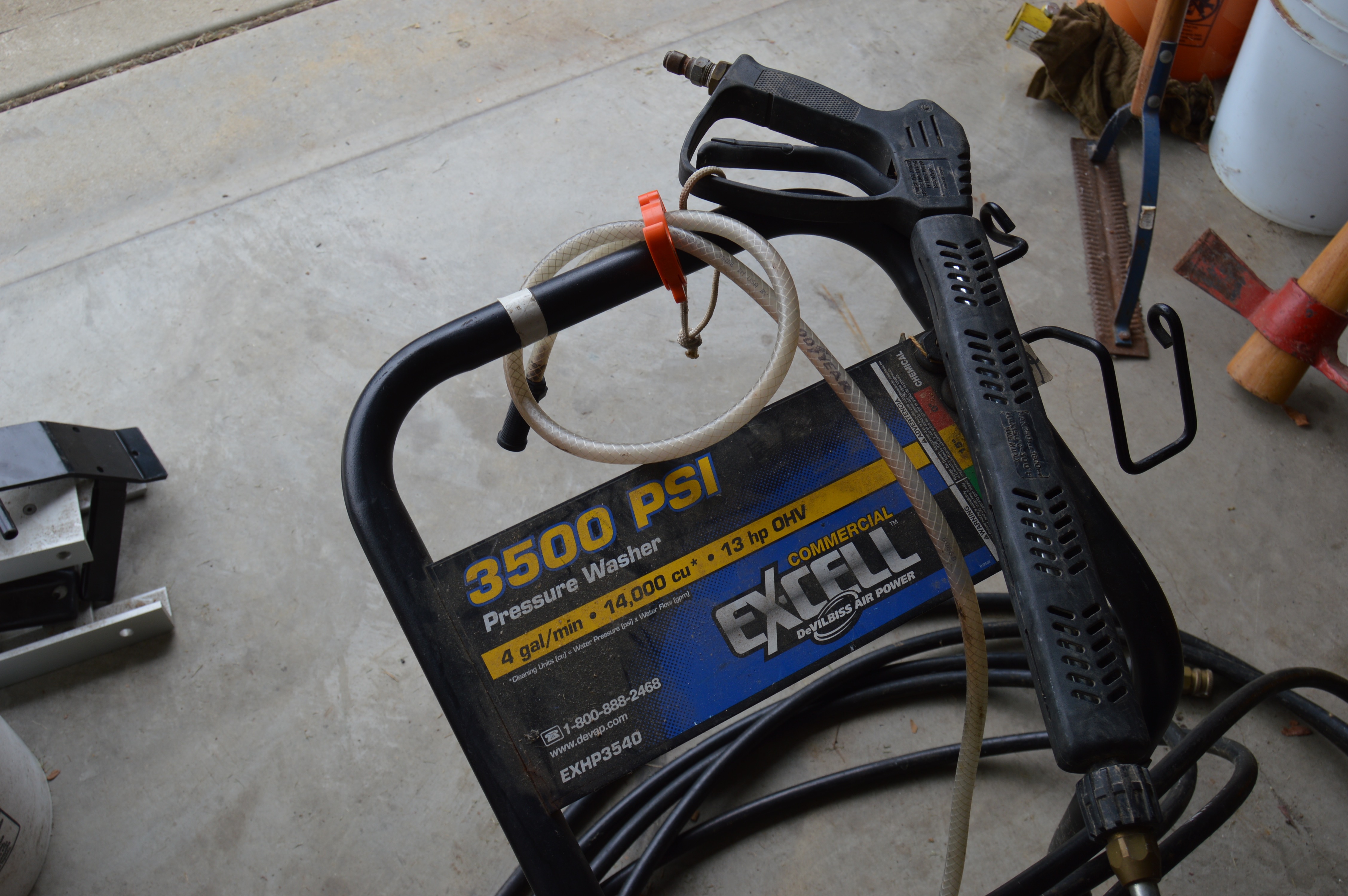 Honda "Excell" 3500 PSI Pressure Washer and Hose