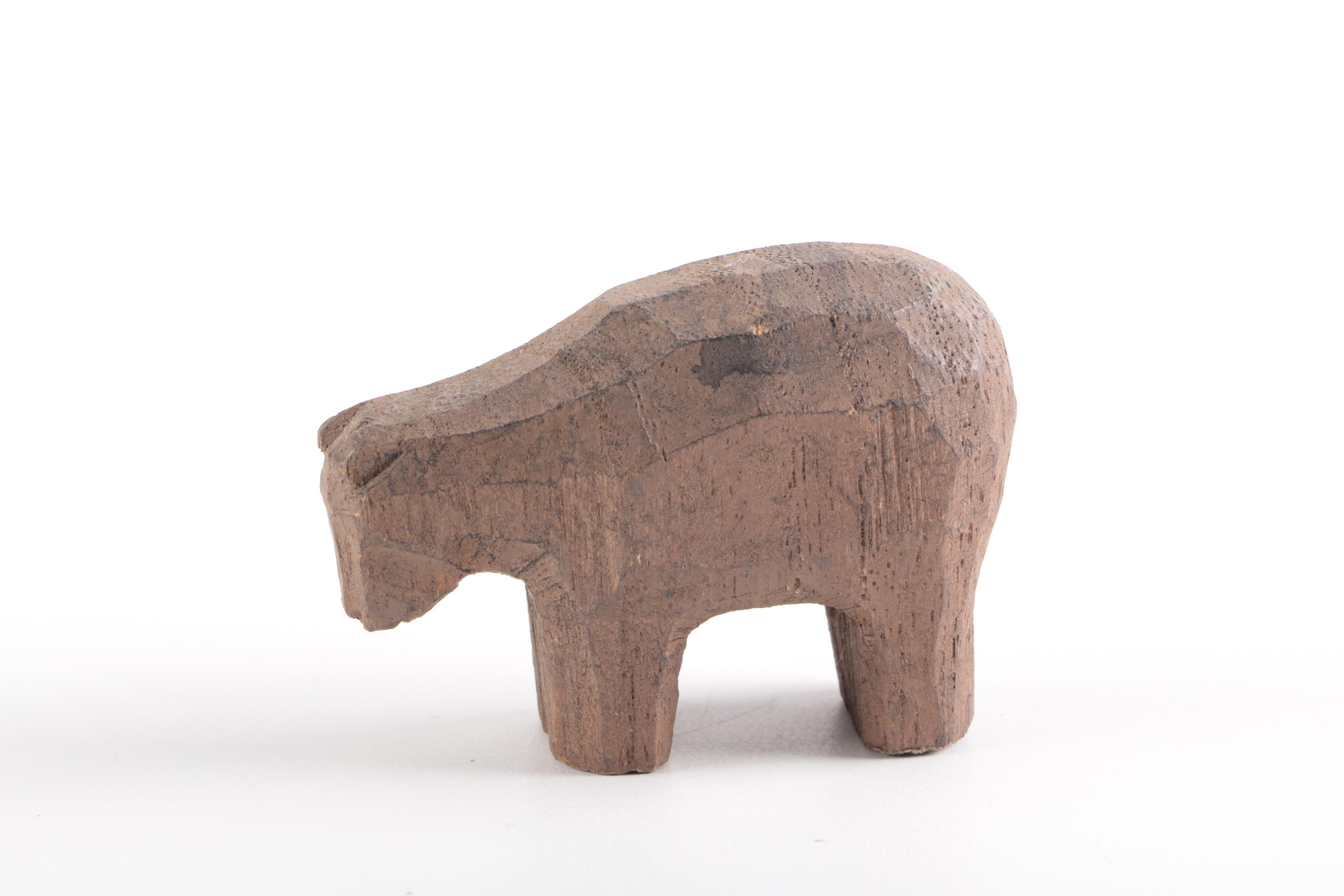Hand-Carved Wooden Animals